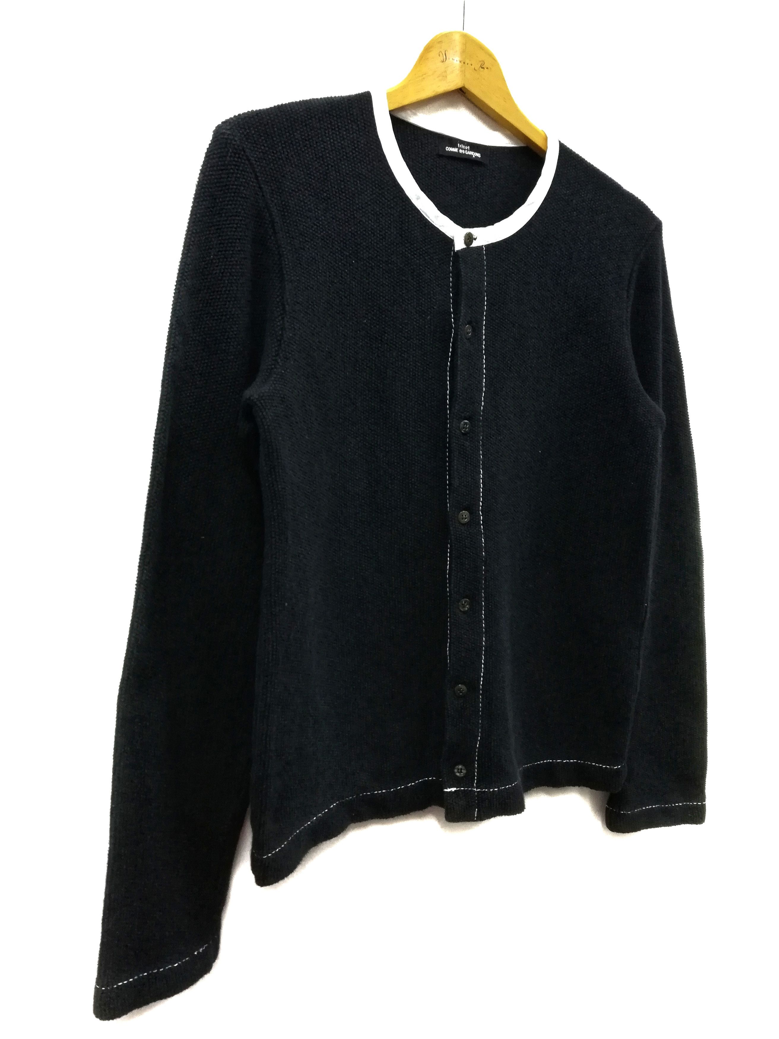 Comme des Garcons 🔥Tricot CDG AD 1998 Long Sleeve Button Up Surface Cotton Size US S / EU 44-46 / 1 - 2 Thumbnail