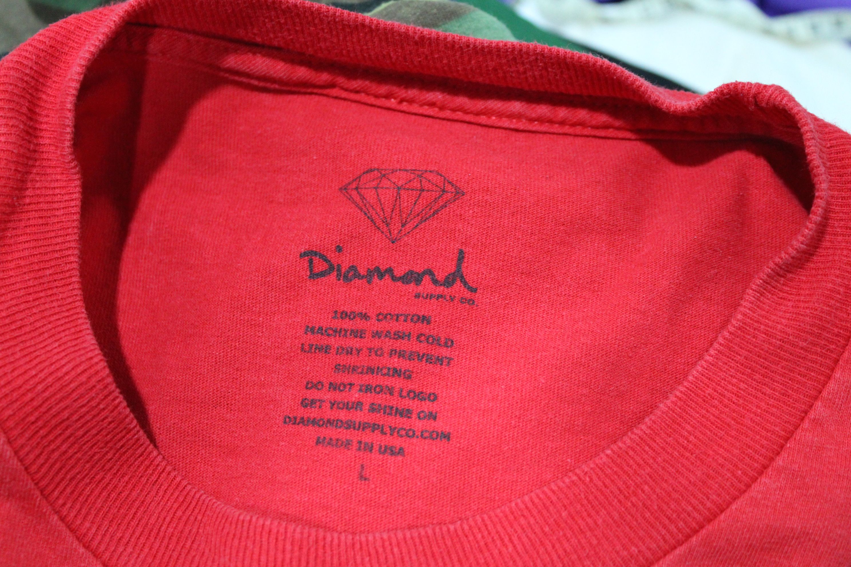 Diamond Supply Co. Diamond Supply Co Red Tee Size US L / EU 52-54 / 3 - 4 Thumbnail