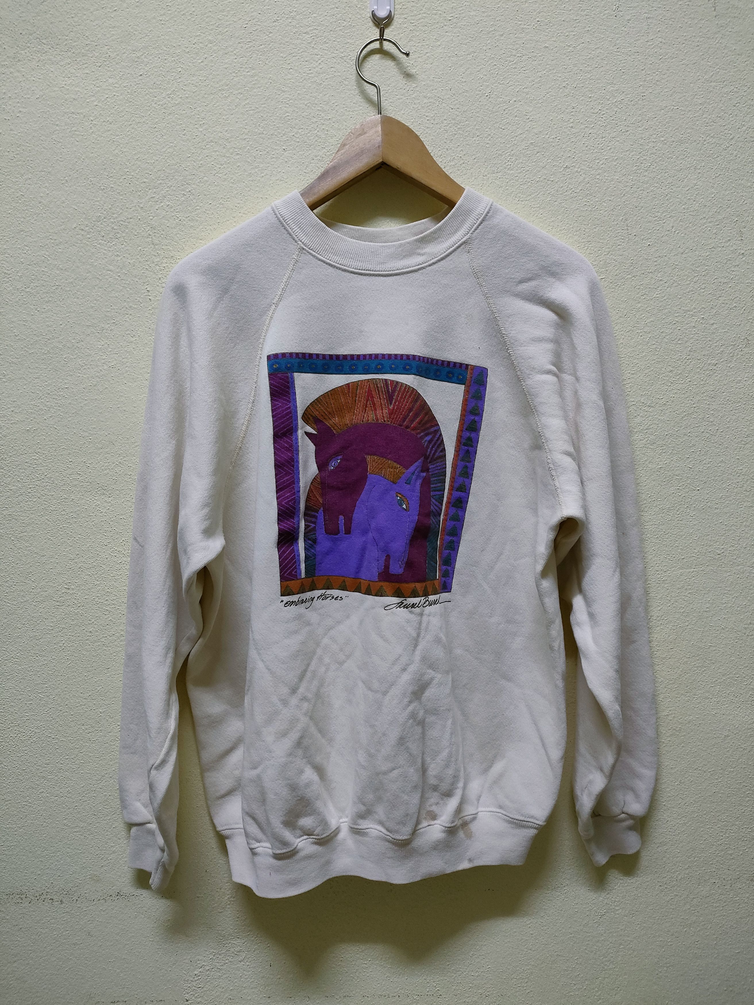 Vintage Vintage Laurel Burch Art Sweatshirt Size US L / EU 52-54 / 3 - 1 Thumbnail