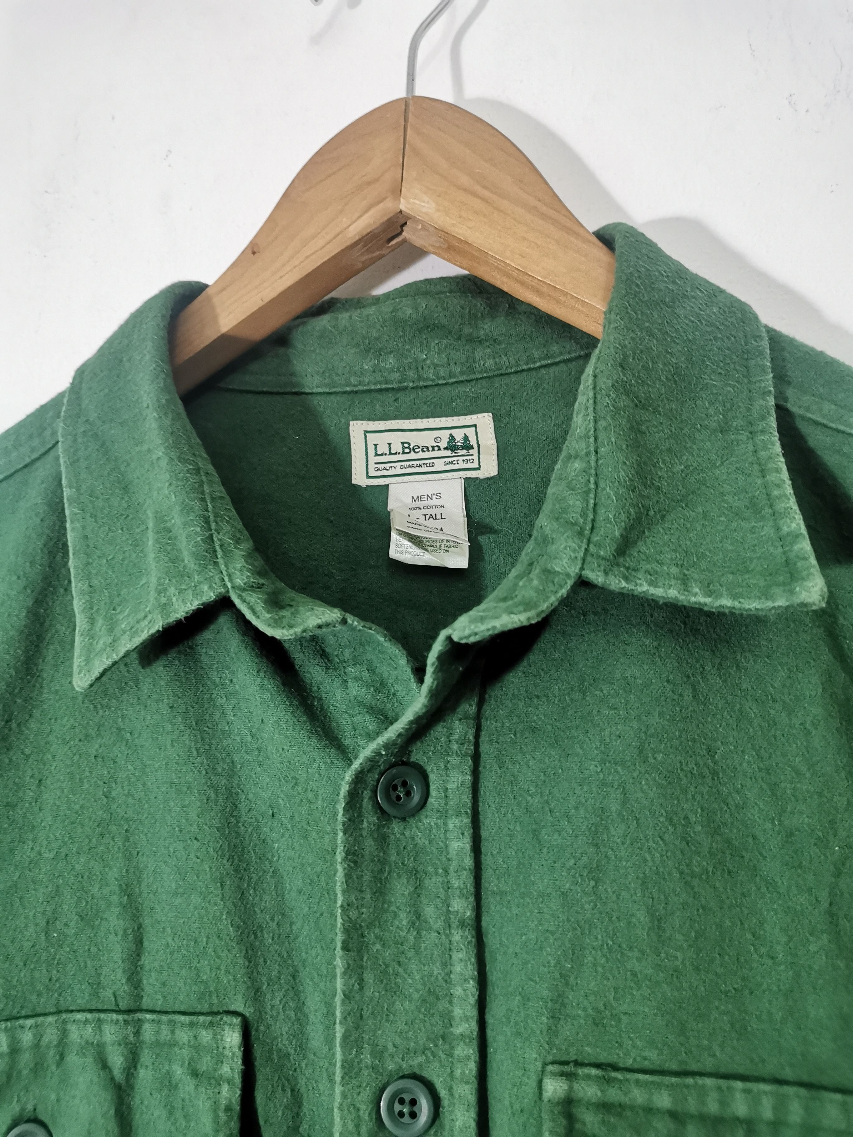L.L. Bean Vintage LL Bean Chamois Cotton Shirt Made in Bulgaria Size US L / EU 52-54 / 3 - 5 Thumbnail