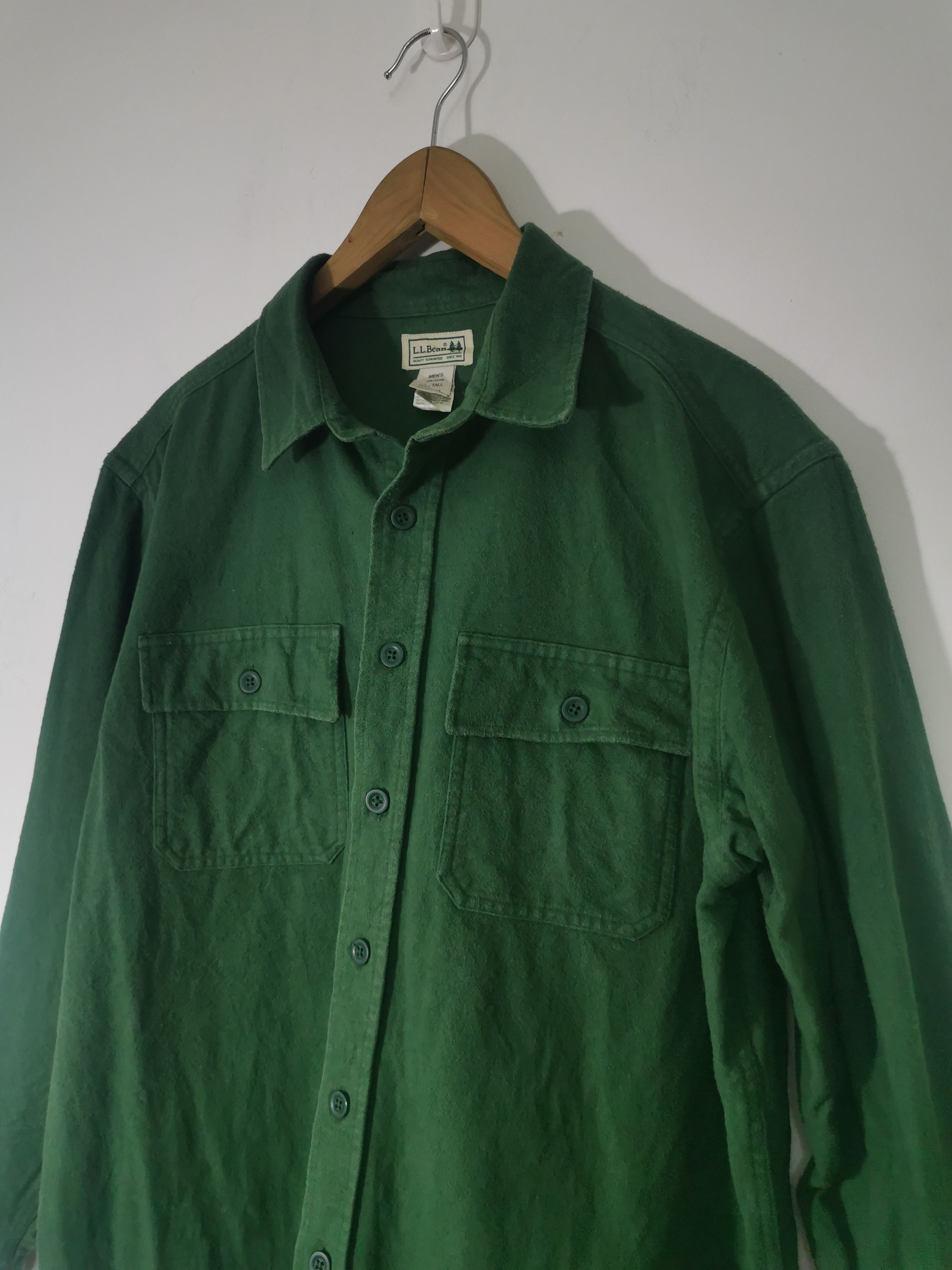 L.L. Bean Vintage LL Bean Chamois Cotton Shirt Made in Bulgaria Size US L / EU 52-54 / 3 - 4 Thumbnail