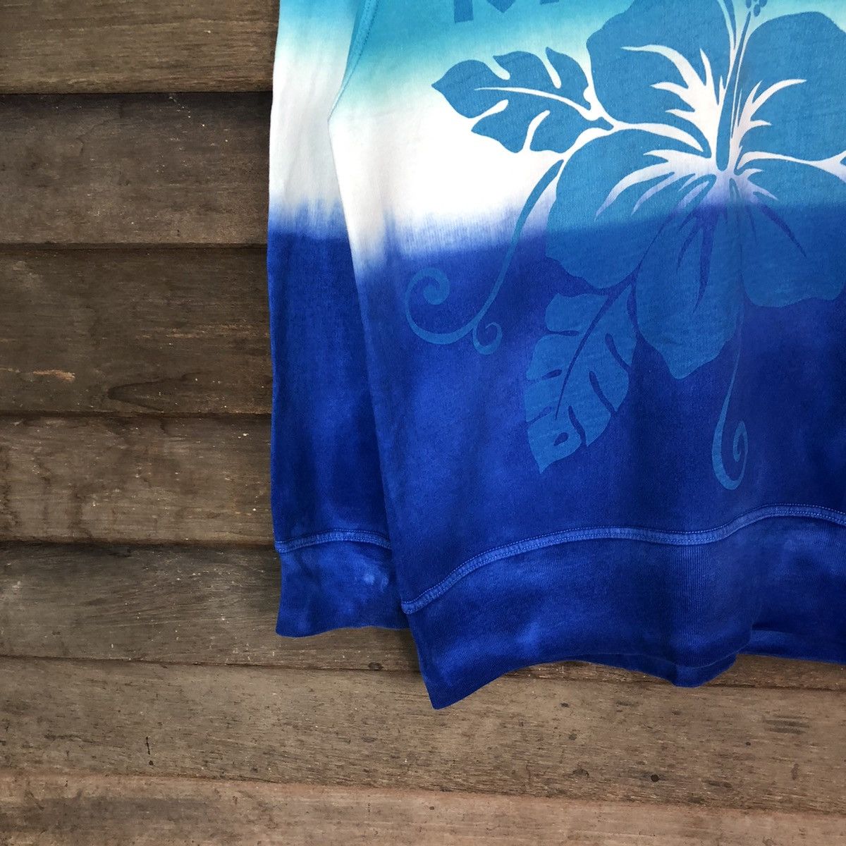 Japanese Brand Ray Sport Tie Dye Dark Blue Sweatshirt #5611 Size US M / EU 48-50 / 2 - 4 Thumbnail