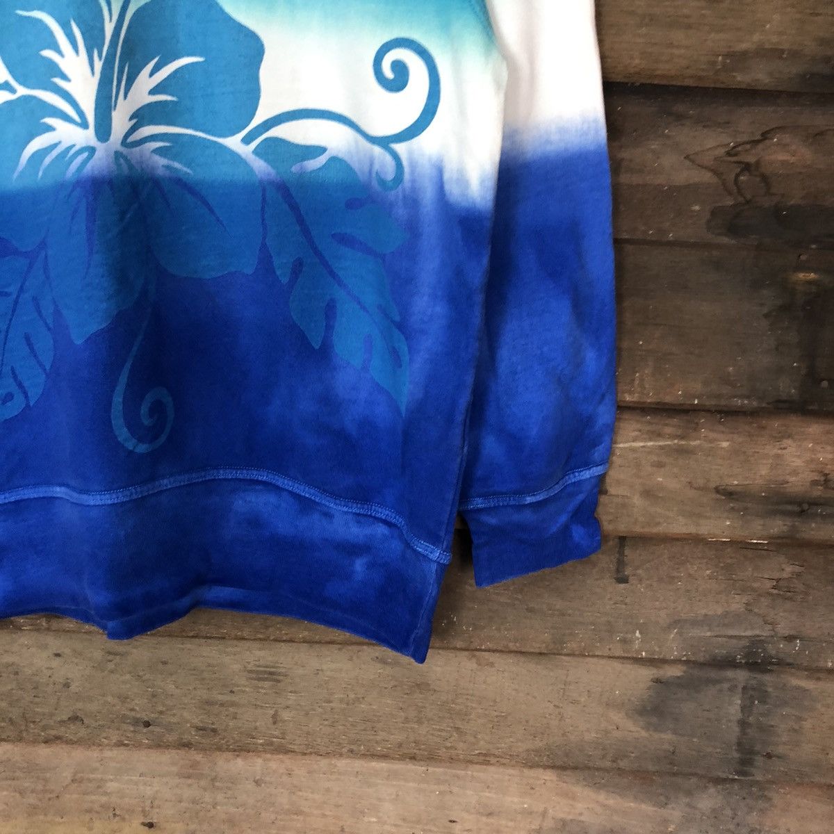 Japanese Brand Ray Sport Tie Dye Dark Blue Sweatshirt #5611 Size US M / EU 48-50 / 2 - 5 Thumbnail