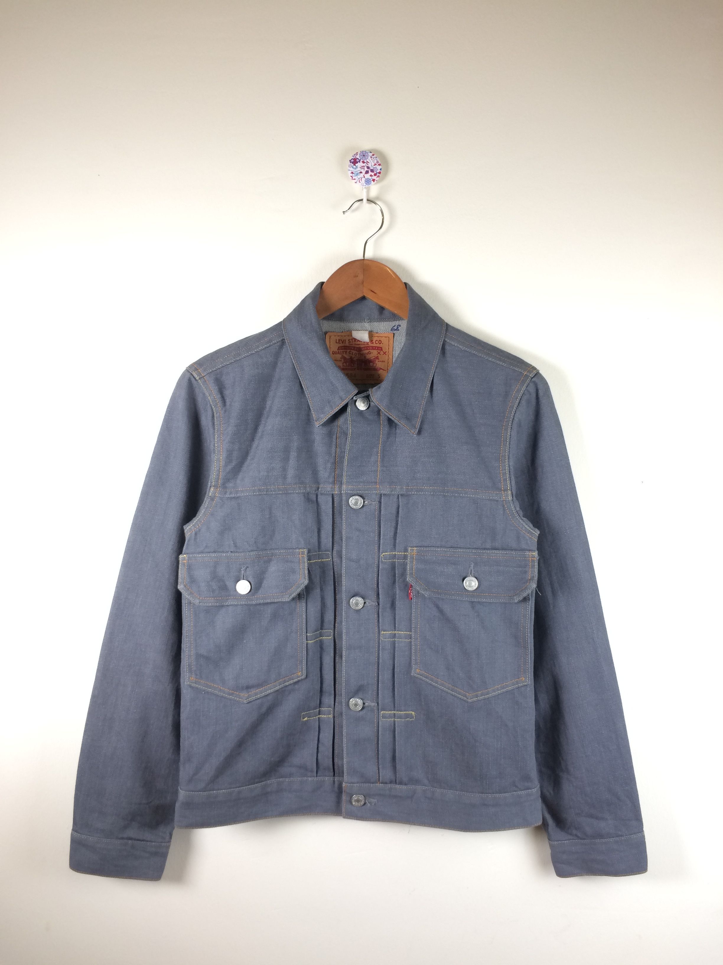 Vintage Vintage Levi s Type 2 Pleated Denim Jacket Grailed