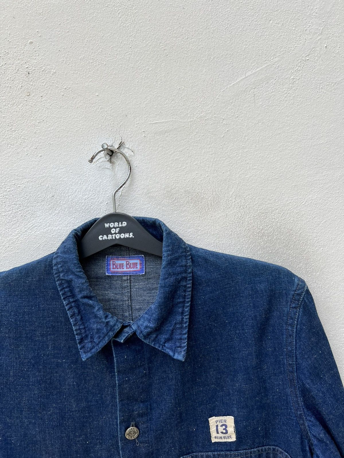 Blue Blue Japan VTG Blue Blue Japan Indigo Blue Pull Over Denim Jacket Shirt Size US M / EU 48-50 / 2 - 7 Thumbnail