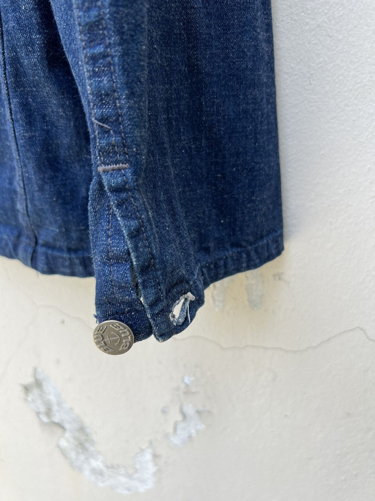 Blue Blue Japan VTG Blue Blue Japan Indigo Blue Pull Over Denim Jacket Shirt Size US M / EU 48-50 / 2 - 15 Thumbnail