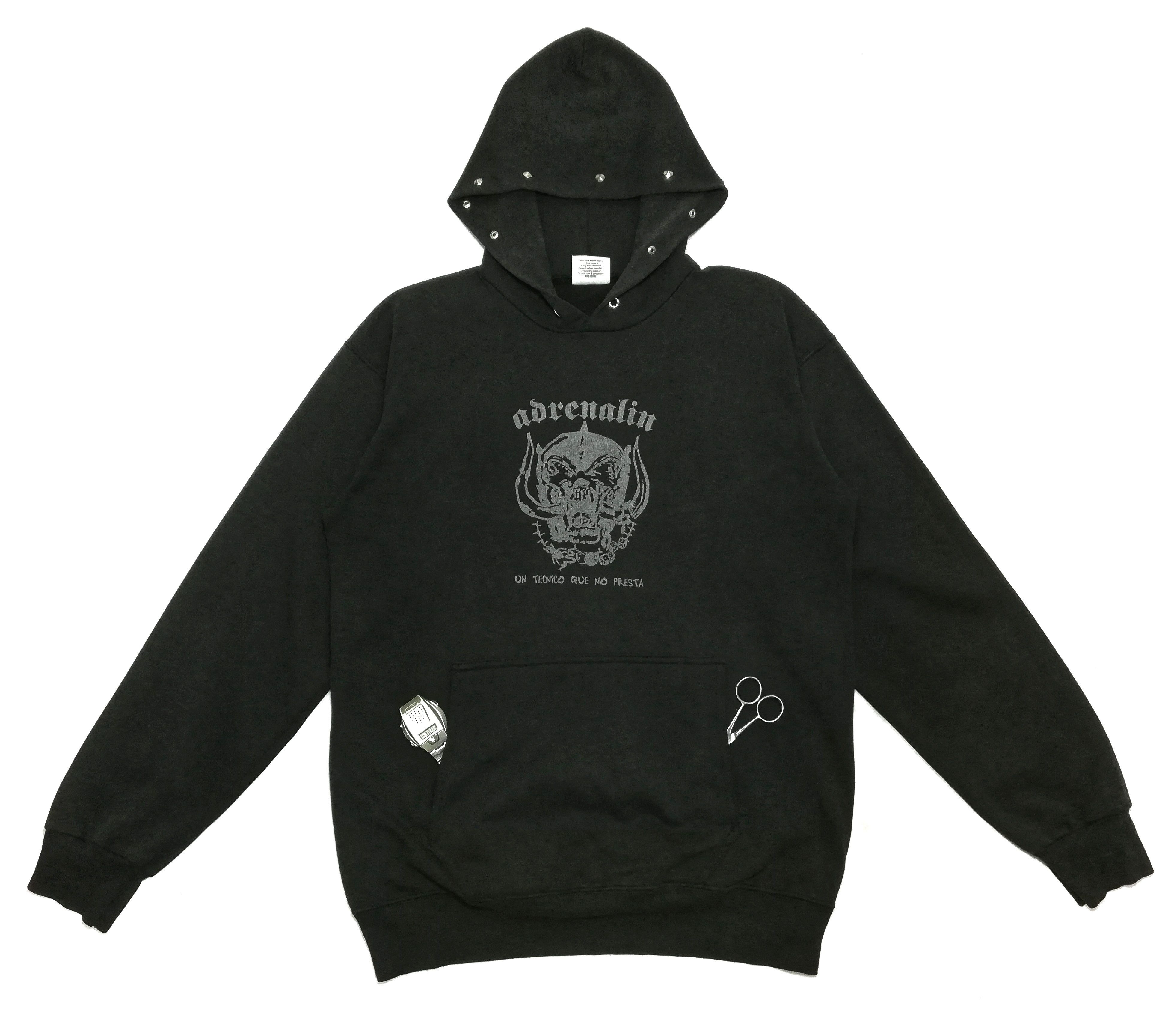 Vintage 🔥Asrenalin Un Tecnico Que No Presta Big Logo Hoodie🔥 Size US M / EU 48-50 / 2 - 1 Thumbnail