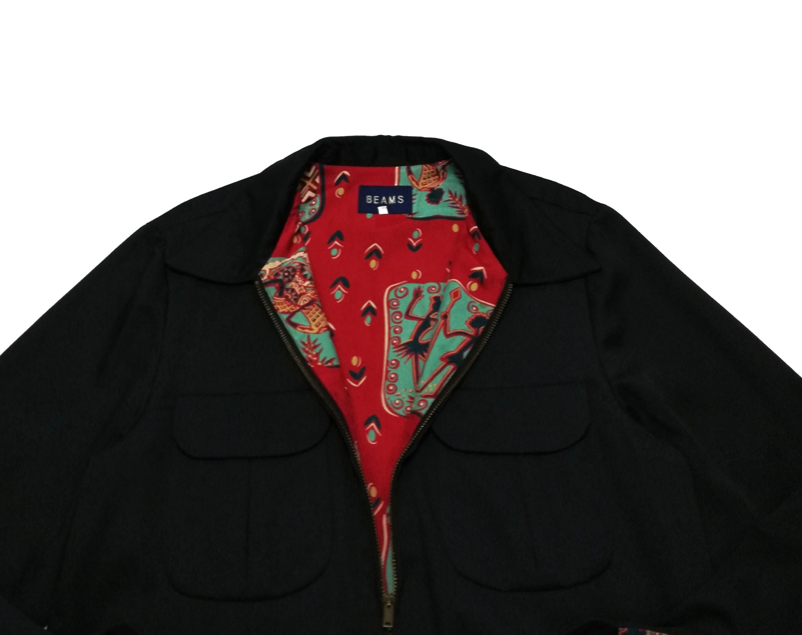 Beams Plus × Toyo Enterprises × Vintage 🔥Design 70's Beams Zipper Scovill USA Polyester / Rayon🔥 Size US S / EU 44-46 / 1 - 5 Thumbnail