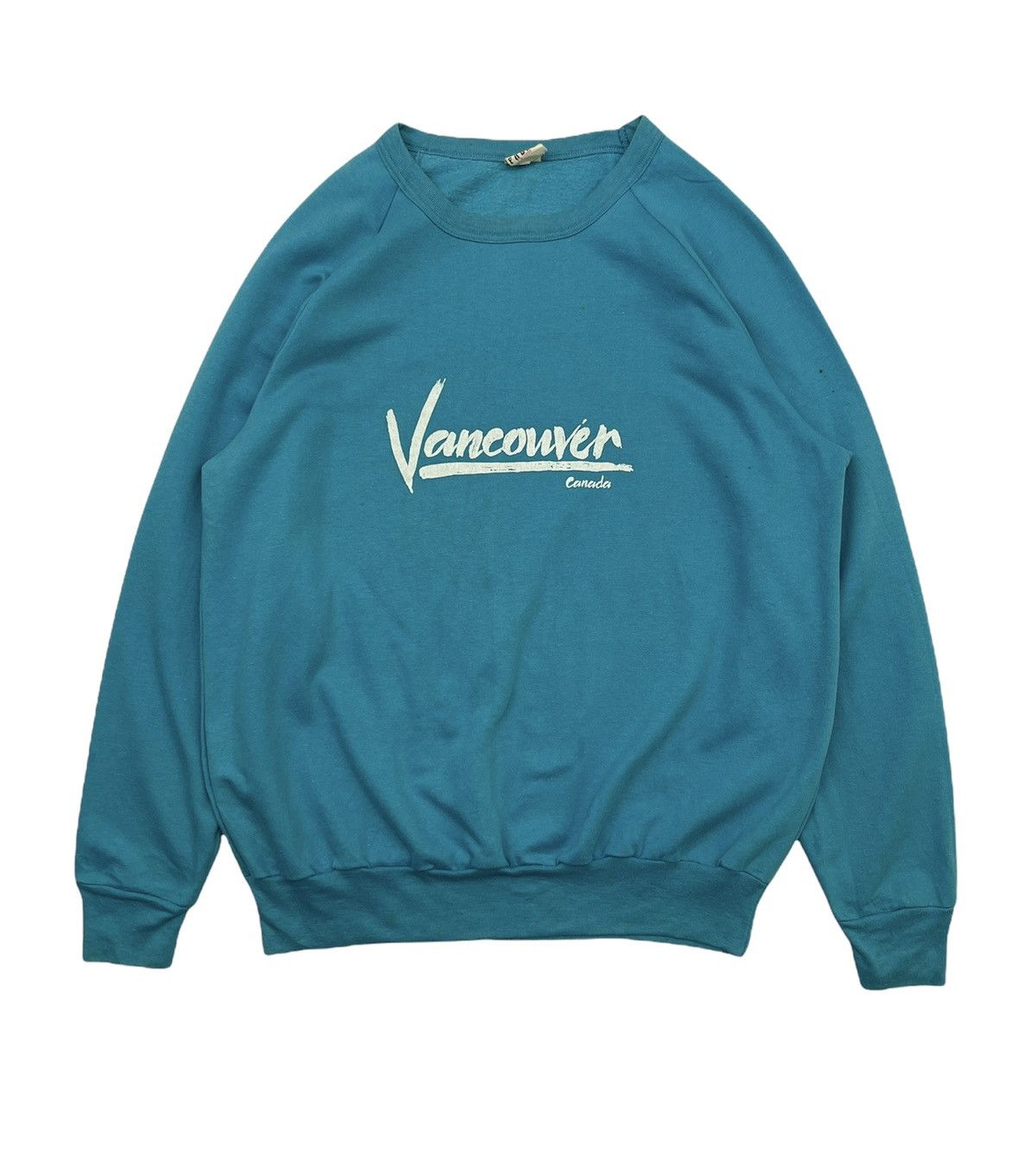 Vintage RARE!!! Vintage Vancouver Canada sky blue sweatshirt Size US L / EU 52-54 / 3 - 1 Thumbnail