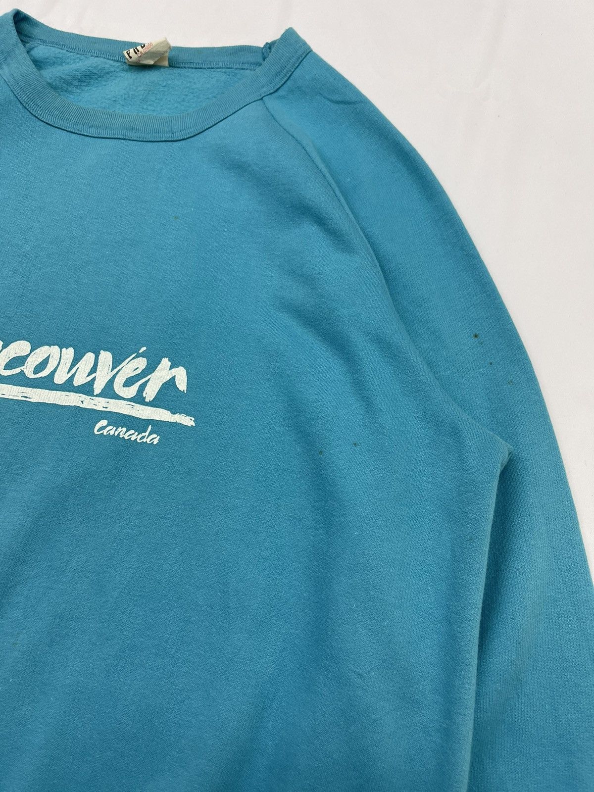 Vintage RARE!!! Vintage Vancouver Canada sky blue sweatshirt Size US L / EU 52-54 / 3 - 6 Thumbnail