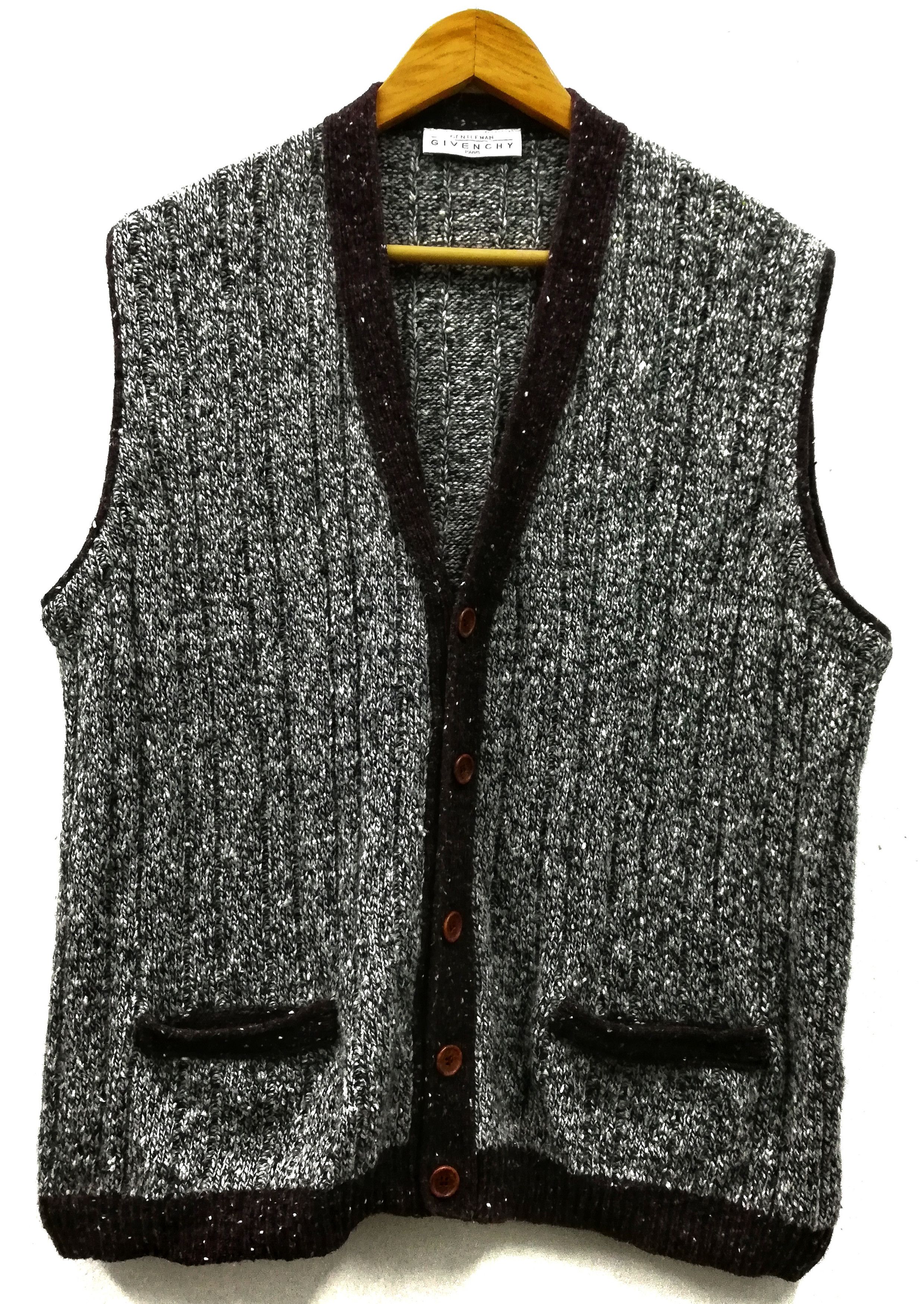 Givenchy × Other 🔥Givenchy Paris Wool Knitwear Sleeveless Vest Jacket Size US L / EU 52-54 / 3 - 2 Thumbnail