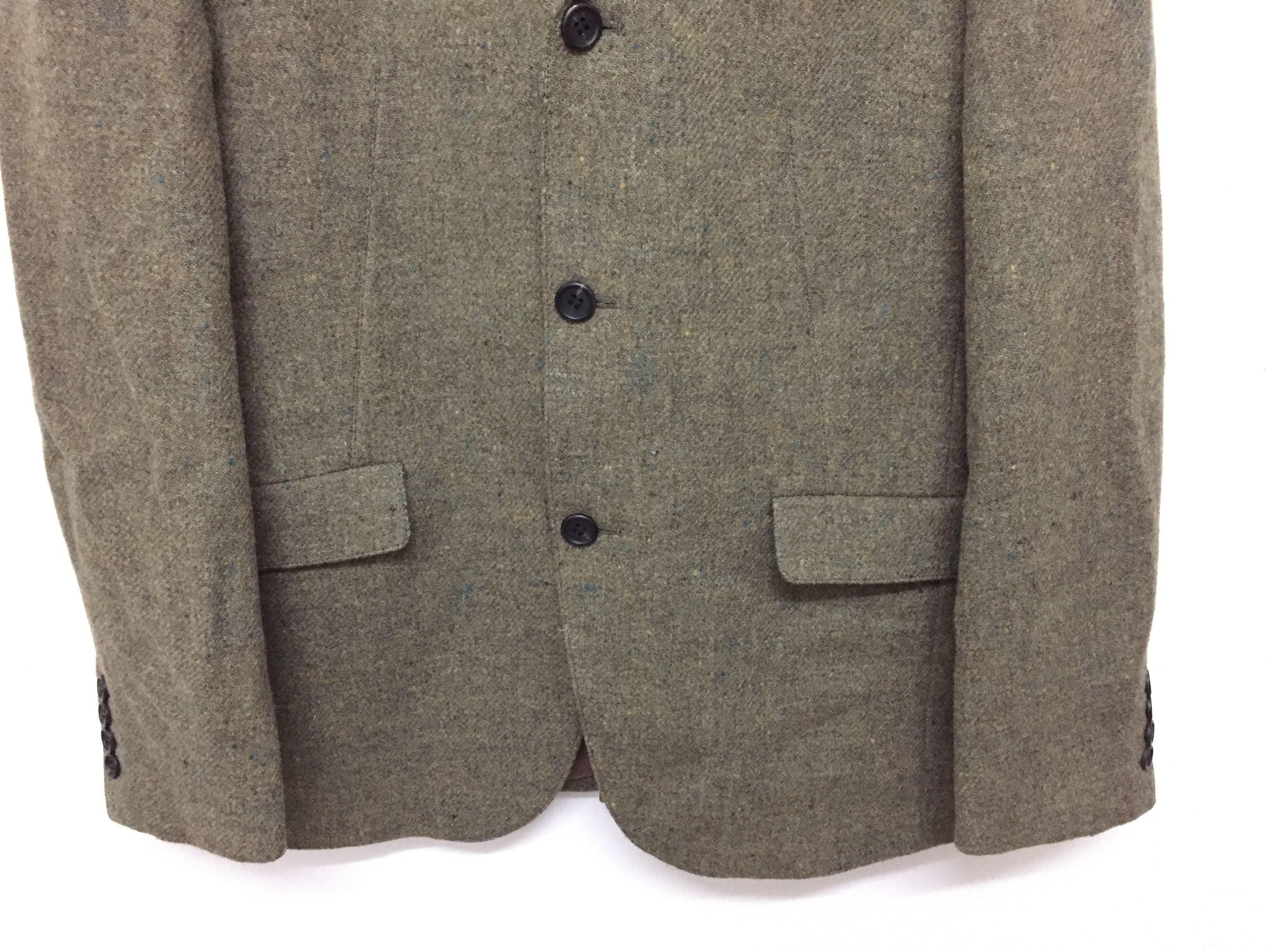 Yohji Yamamoto Wool Blend Shimmer Sparkling green lining jacket /blazer Size US M / EU 48-50 / 2 - 4 Thumbnail