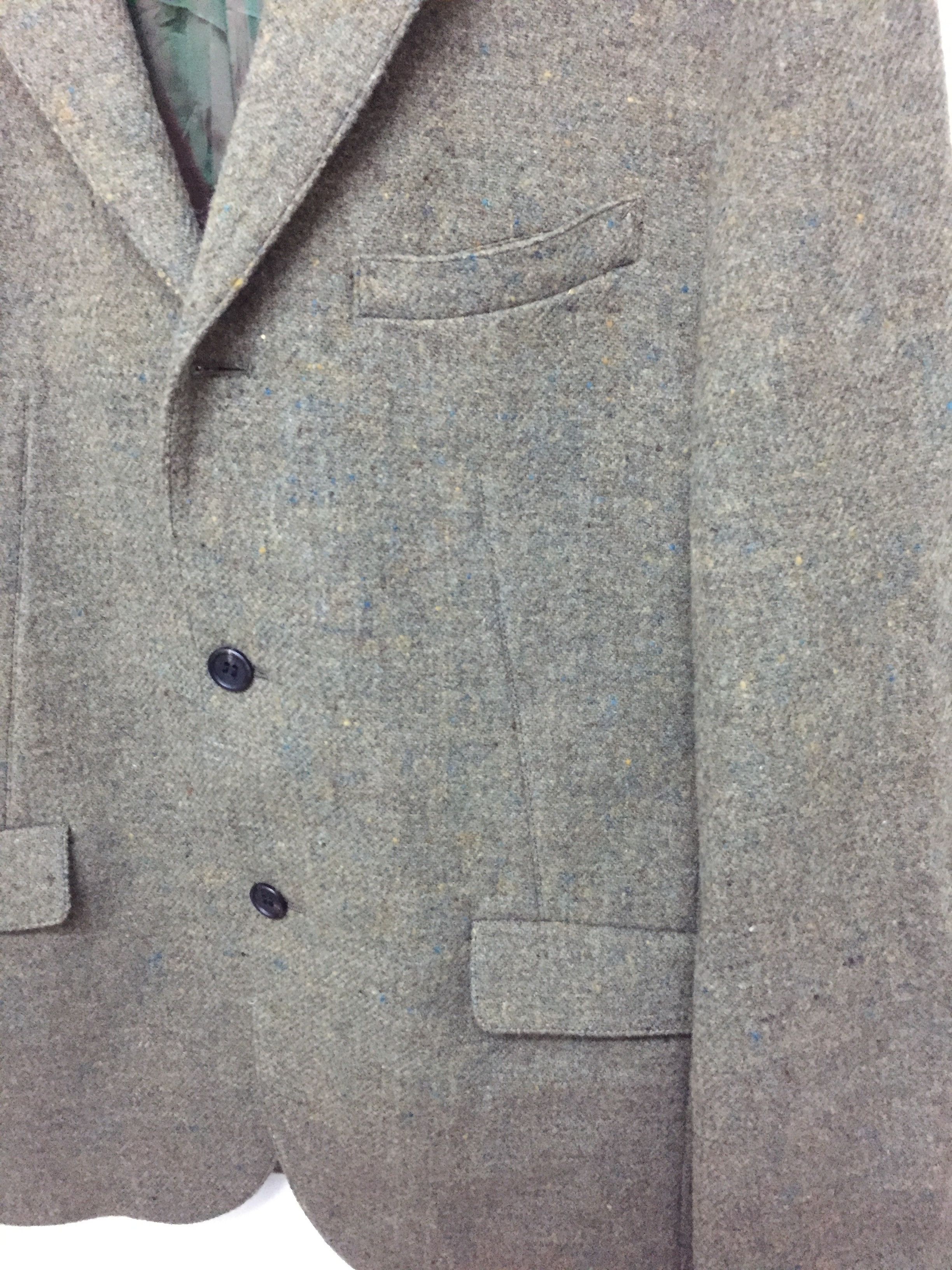 Yohji Yamamoto Wool Blend Shimmer Sparkling green lining jacket /blazer Size US M / EU 48-50 / 2 - 5 Thumbnail