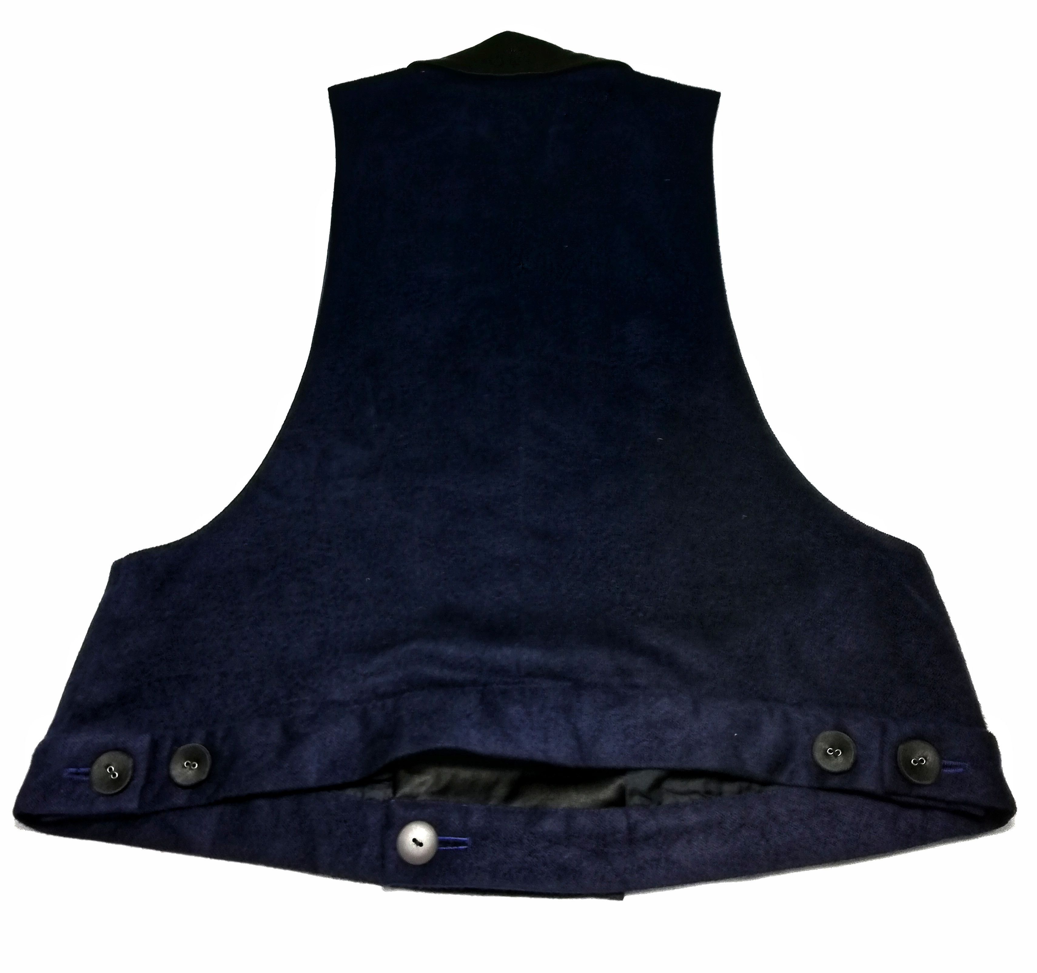 Hysteric Glamour 🔥Rare G By Hysteric Glamour Velvet Dark Blue Vest Jacket🔥 Size US S / EU 44-46 / 1 - 9 Thumbnail