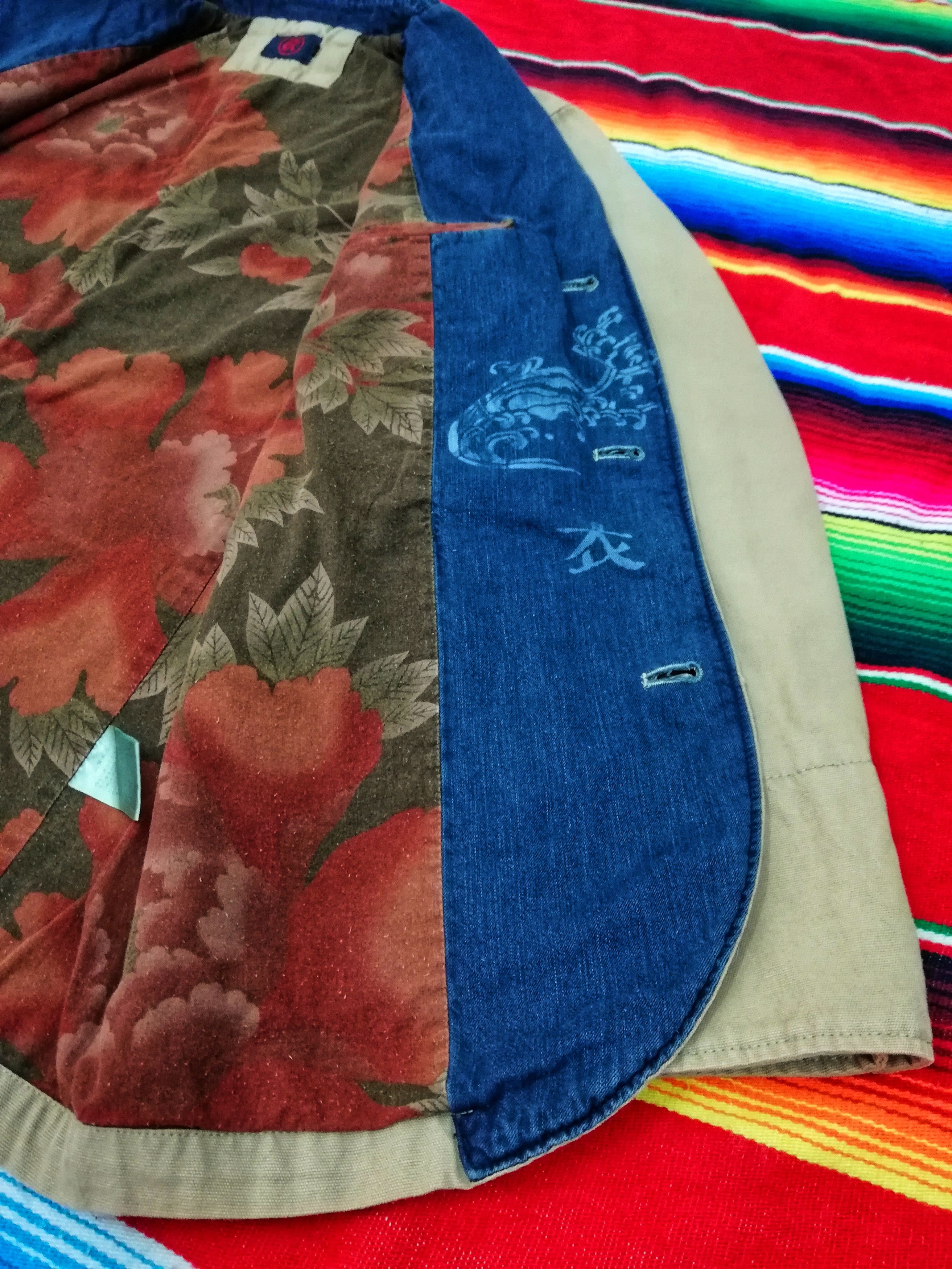 Japanese Brand 🔥Fish Embroidered Japanese Traditional Wear Beggie🔥 Size US M / EU 48-50 / 2 - 14 Thumbnail