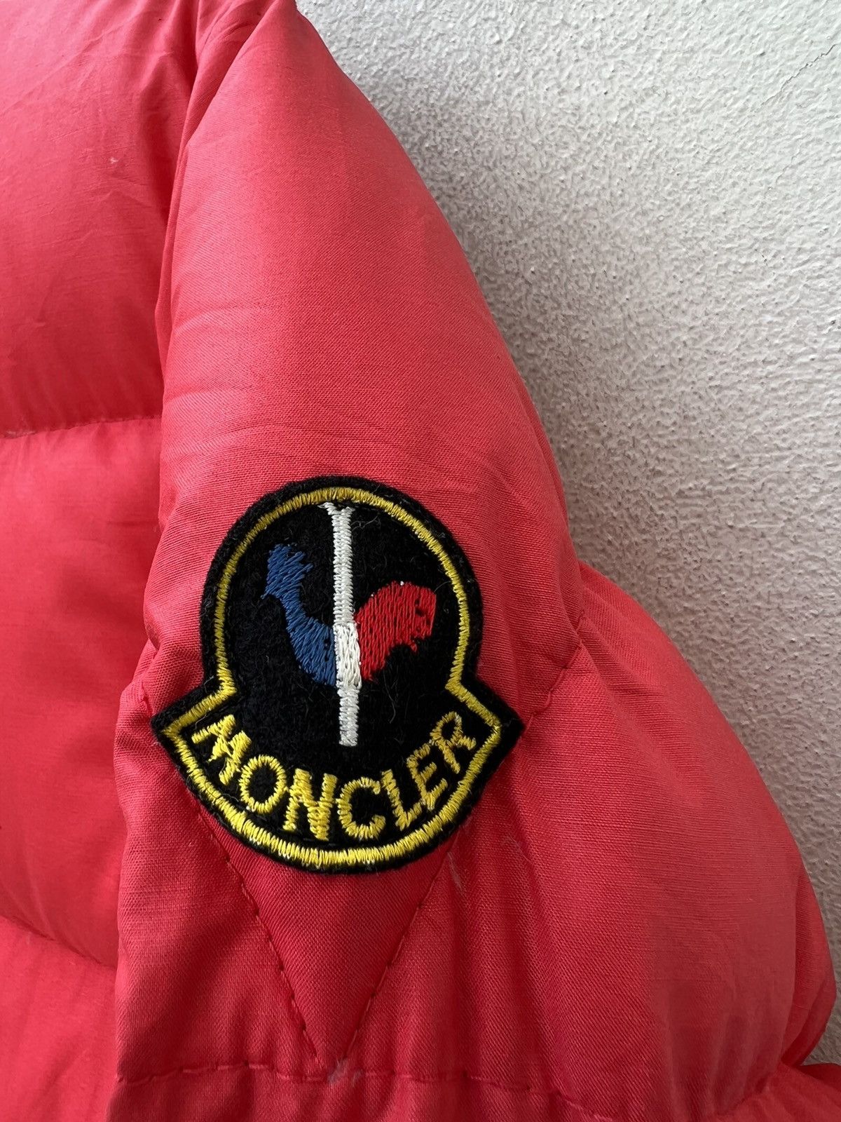 Asics Vintage 80s Moncler X Asics Japan Red Puffer Down Jacket Size US S / EU 44-46 / 1 - 3 Thumbnail