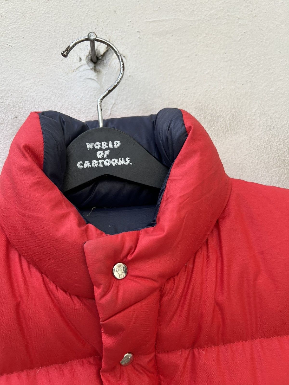 Asics Vintage 80s Moncler X Asics Japan Red Puffer Down Jacket Size US S / EU 44-46 / 1 - 2 Thumbnail