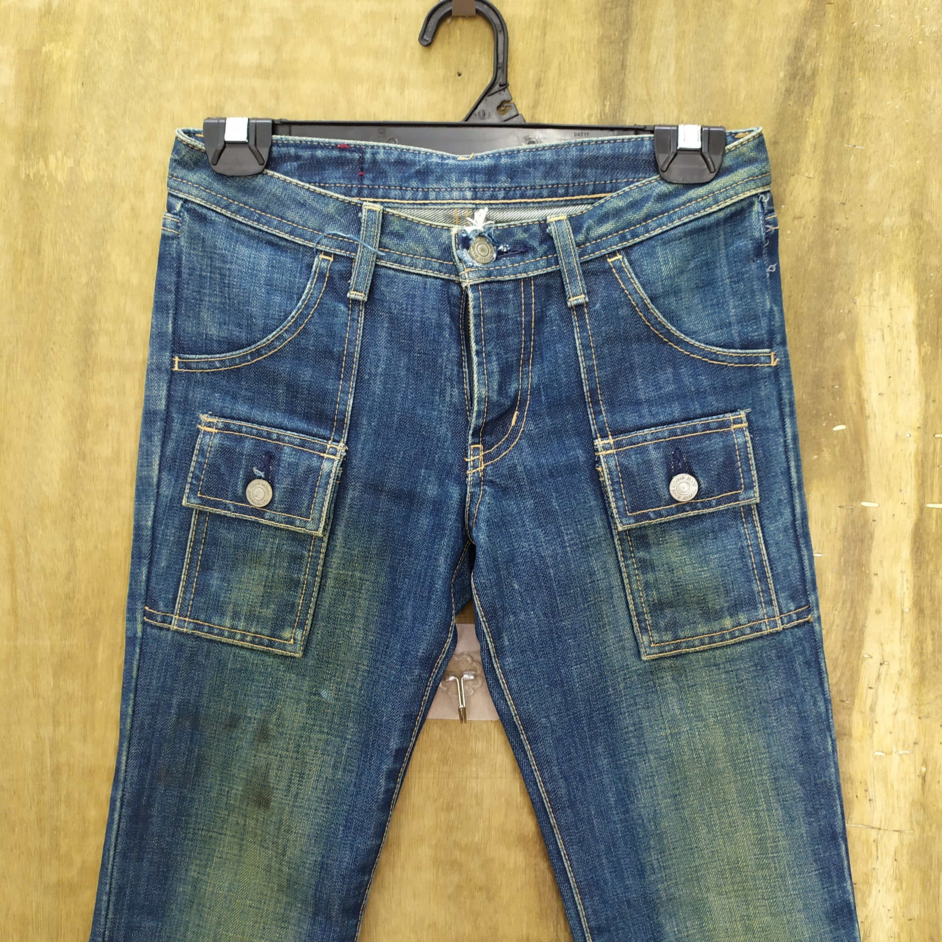 Japanese Brand × Jean JAPAN MADE! JEANS FLARE BUSH PANTS/ MULTIPOCKET Size US 26 / EU 42 - 2 Thumbnail