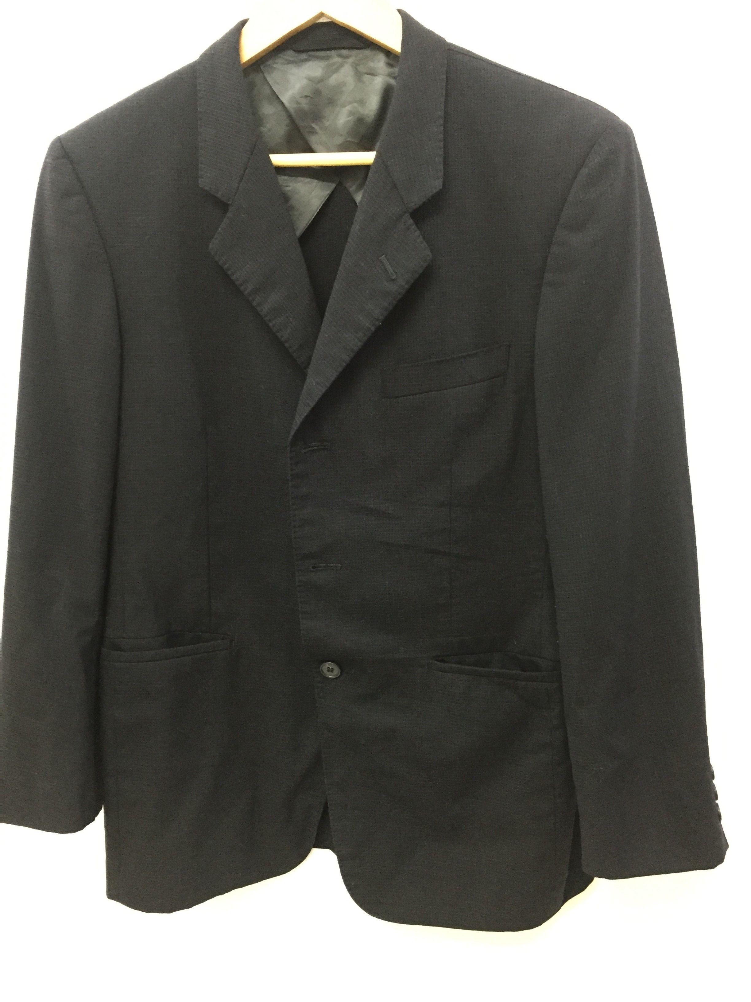 Yohji Yamamoto Yohji Yamamoto AAR durban wool jacket blazer Size US S / EU 44-46 / 1 - 1 Thumbnail