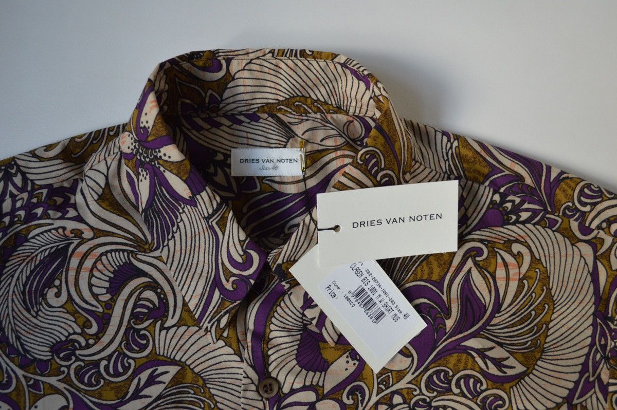 Dries Van Noten A/W 20 Psychedelic Paisley Shirt Size US M / EU 48-50 / 2 - 3 Thumbnail