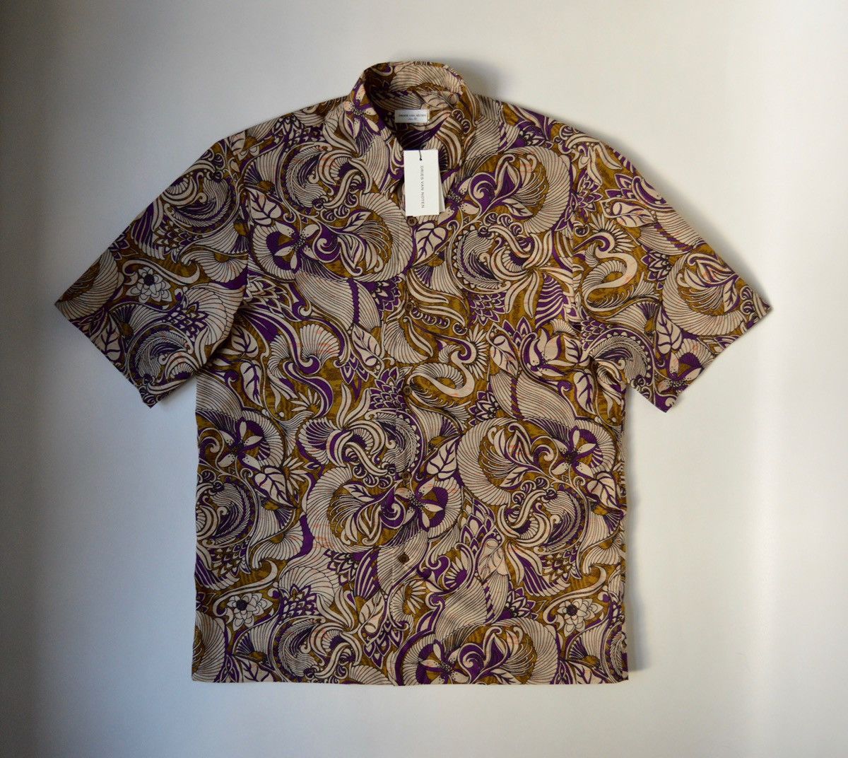 Dries Van Noten A/W 20 Psychedelic Paisley Shirt Size US M / EU 48-50 / 2 - 1 Thumbnail