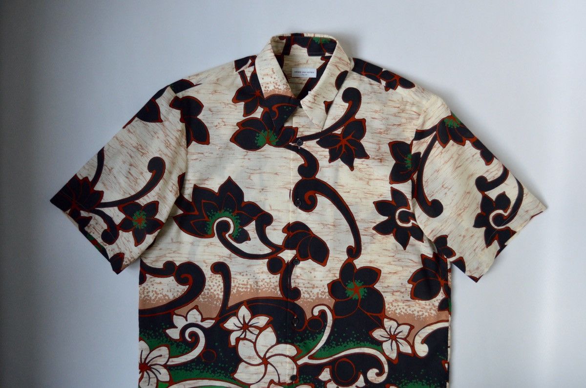 Dries Van Noten A/W 20 Hawaiian Floral Shirt Size US M / EU 48-50 / 2 - 2 Thumbnail