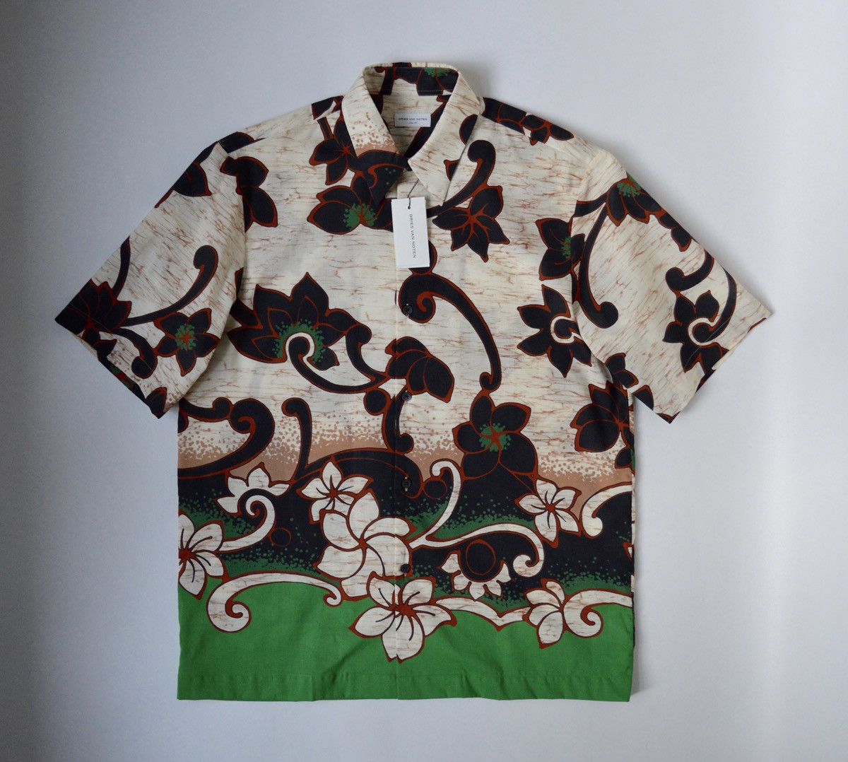 Dries Van Noten A/W 20 Hawaiian Floral Shirt Size US M / EU 48-50 / 2 - 11 Thumbnail