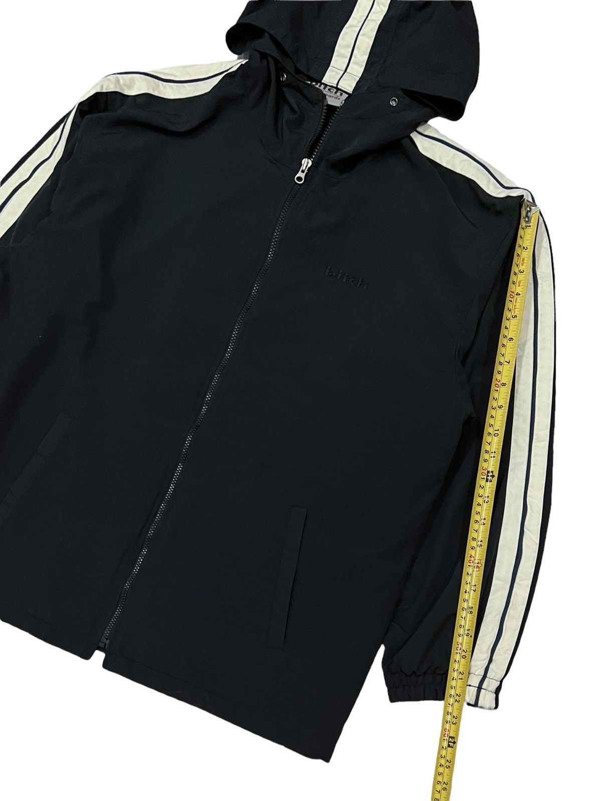 Hook-Ups 🔥NEED GONE🔥VTG 90s BITCH SKATEBOARD STRIPS POLYESTER JACKET Size US L / EU 52-54 / 3 - 14 Thumbnail