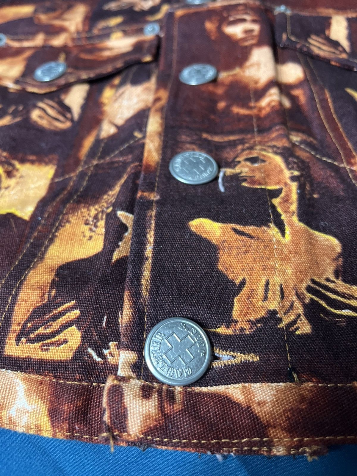 Designer × Jean Paul Gaultier Vintage 90s Jean Gautier Roman Avant Garde Cropped Fit Vest Size US M / EU 48-50 / 2 - 4 Thumbnail