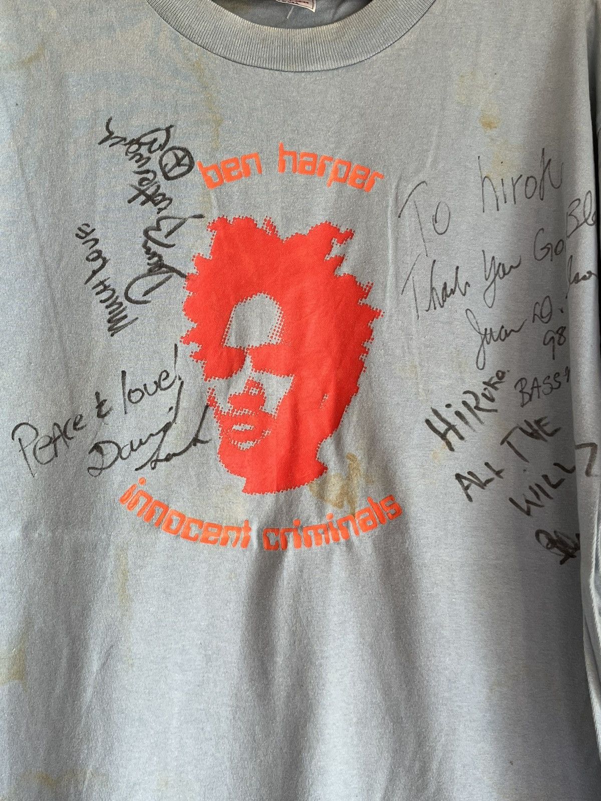 Jackson Browne Ben Harper 他 Tシャツ Jackson Browne Ben Harper 他 Tシャツ（Ben Harper – LABORATORY®）