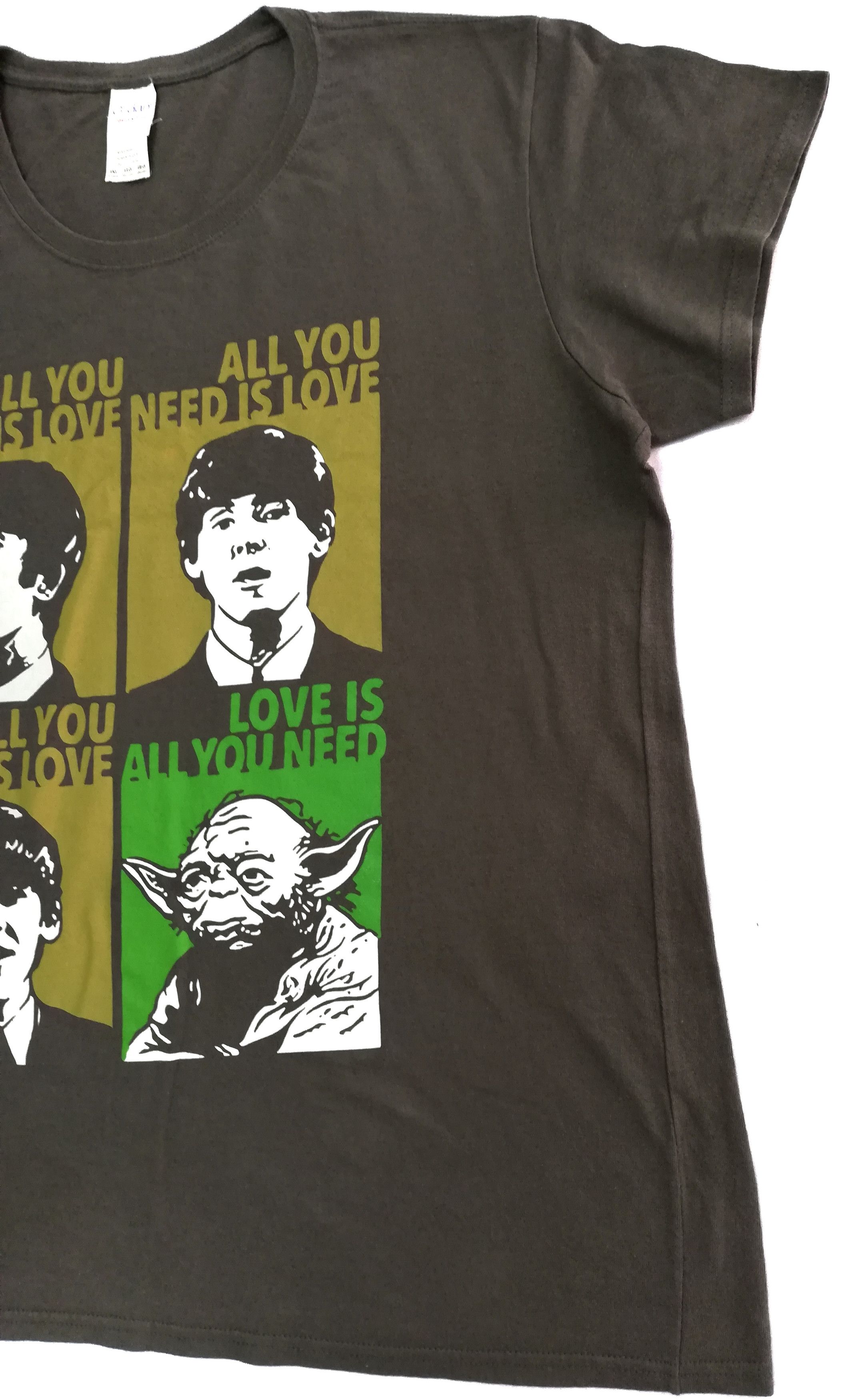 Band Tees × Gildan 🔥The Beatles Yoda Love Is All You Need T-shirt🔥 Size US L / EU 52-54 / 3 - 3 Thumbnail