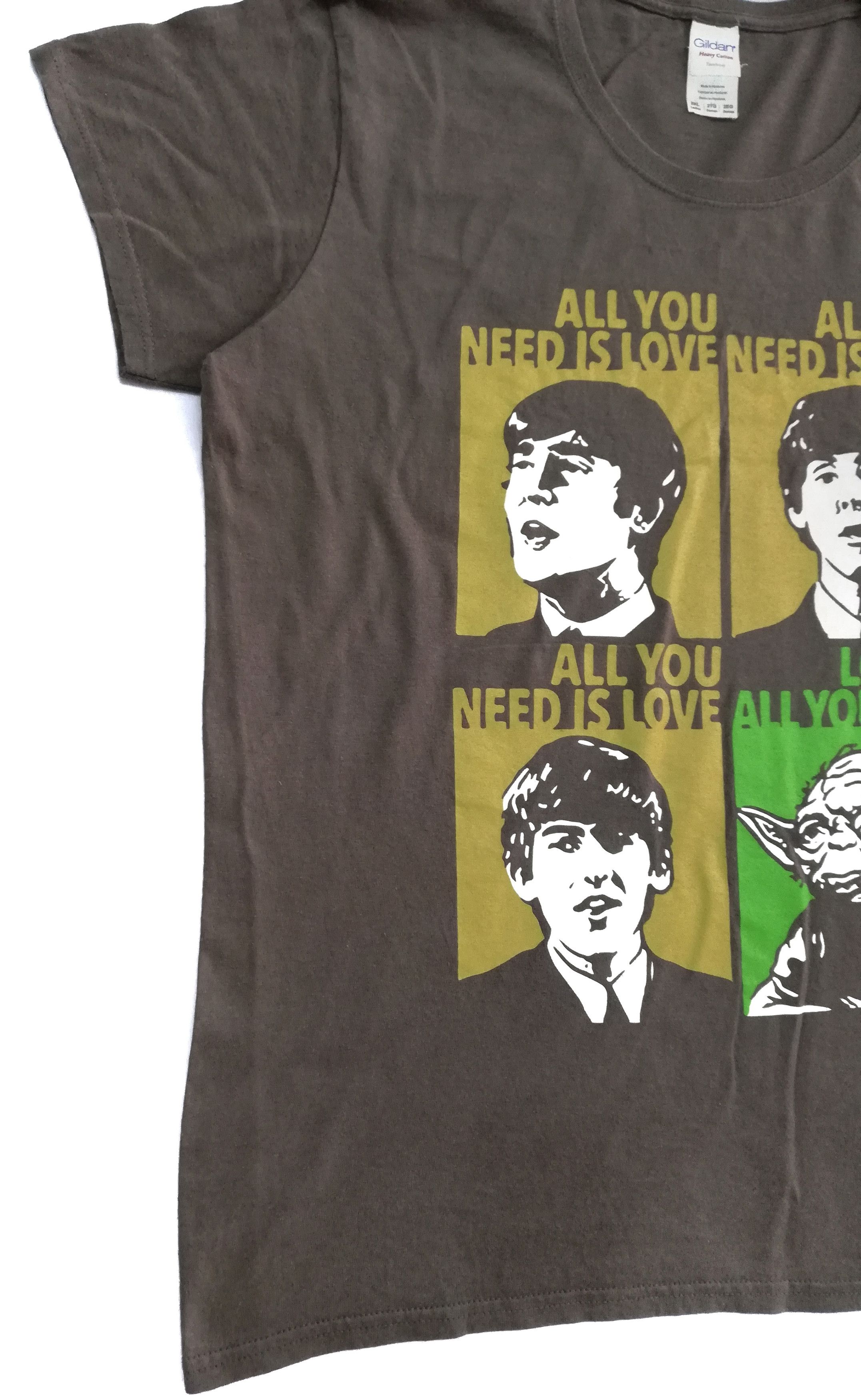 Band Tees × Gildan 🔥The Beatles Yoda Love Is All You Need T-shirt🔥 Size US L / EU 52-54 / 3 - 2 Thumbnail
