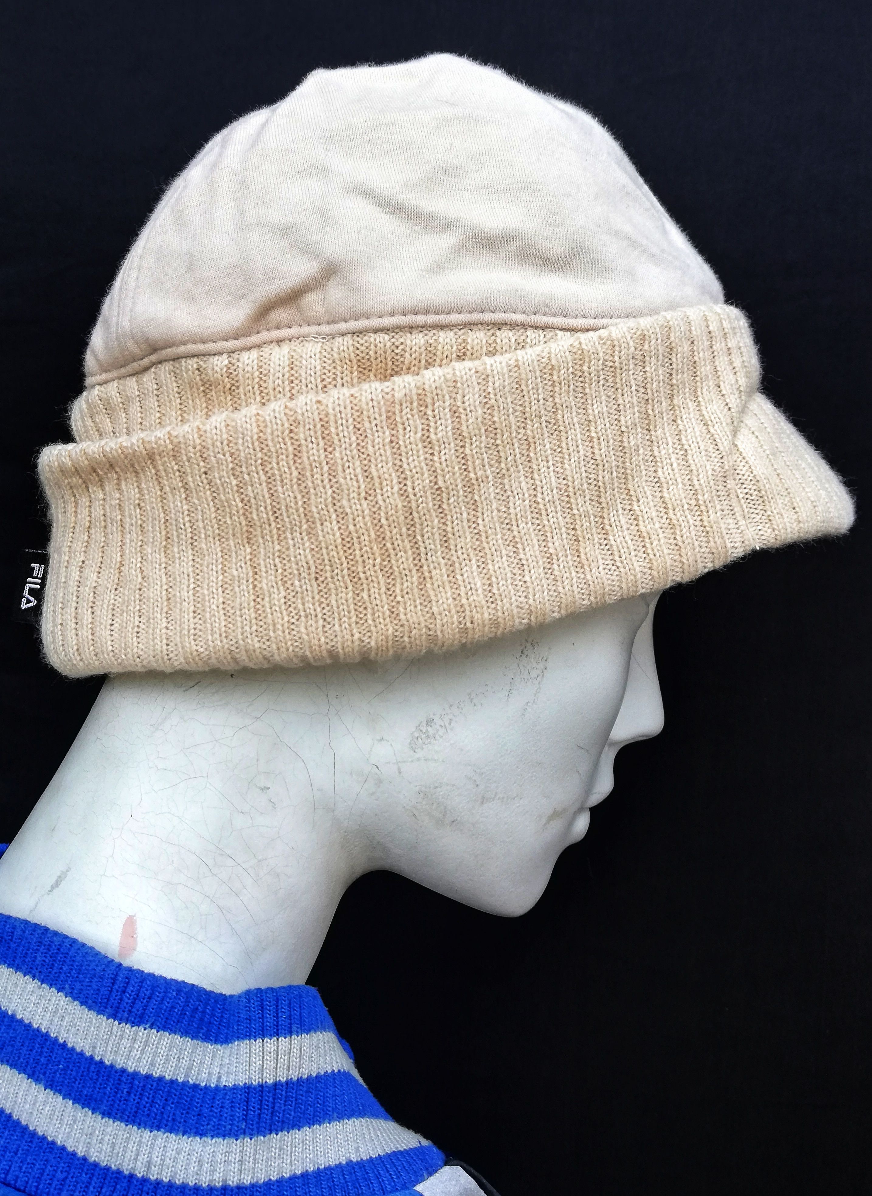 Fila 🔥Fila Folding Beanie Hat Beret Cotton Knit Part Acrylic🔥 Size ONE SIZE - 5 Thumbnail