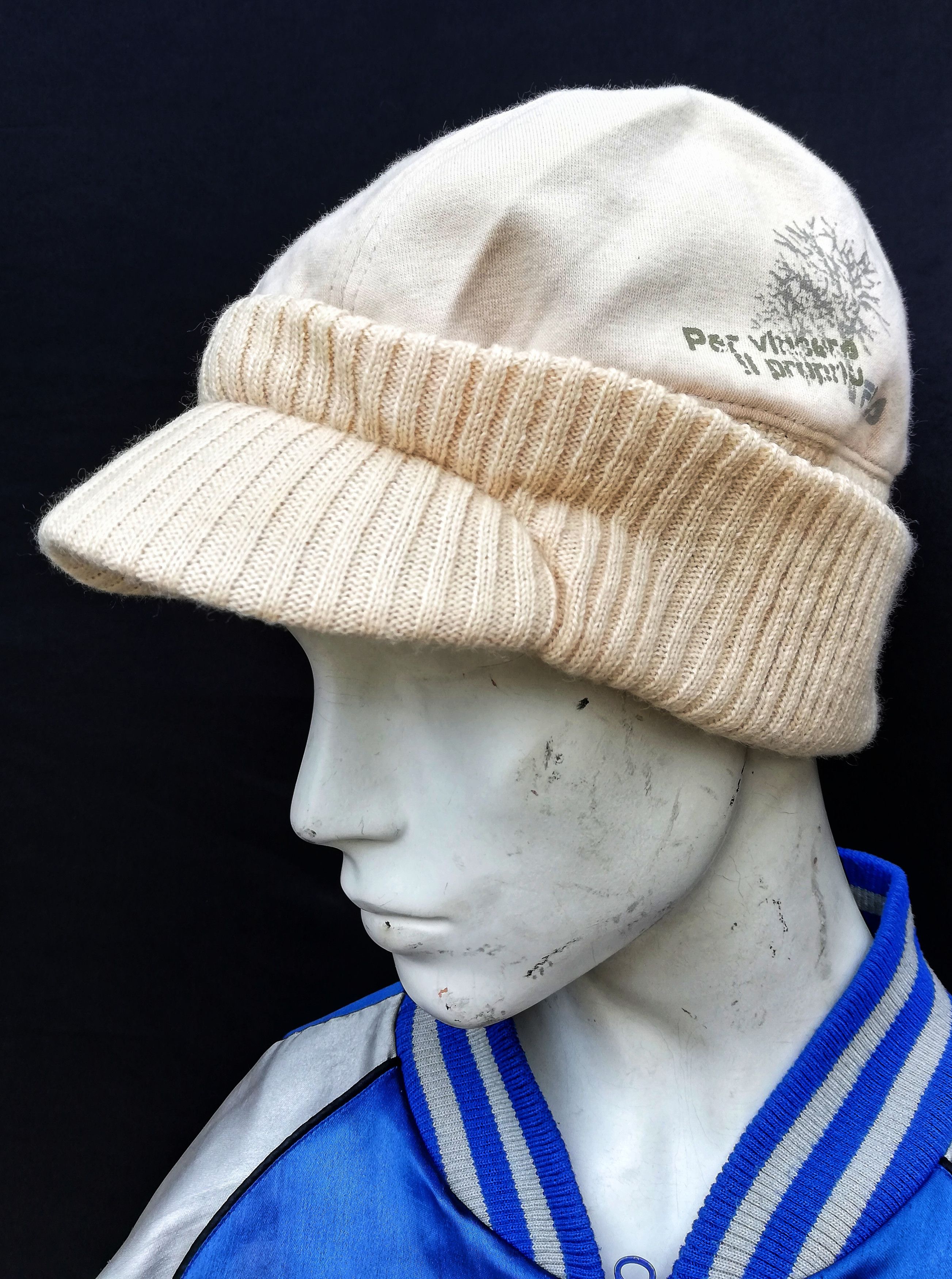 Fila 🔥Fila Folding Beanie Hat Beret Cotton Knit Part Acrylic🔥 Size ONE SIZE - 1 Thumbnail
