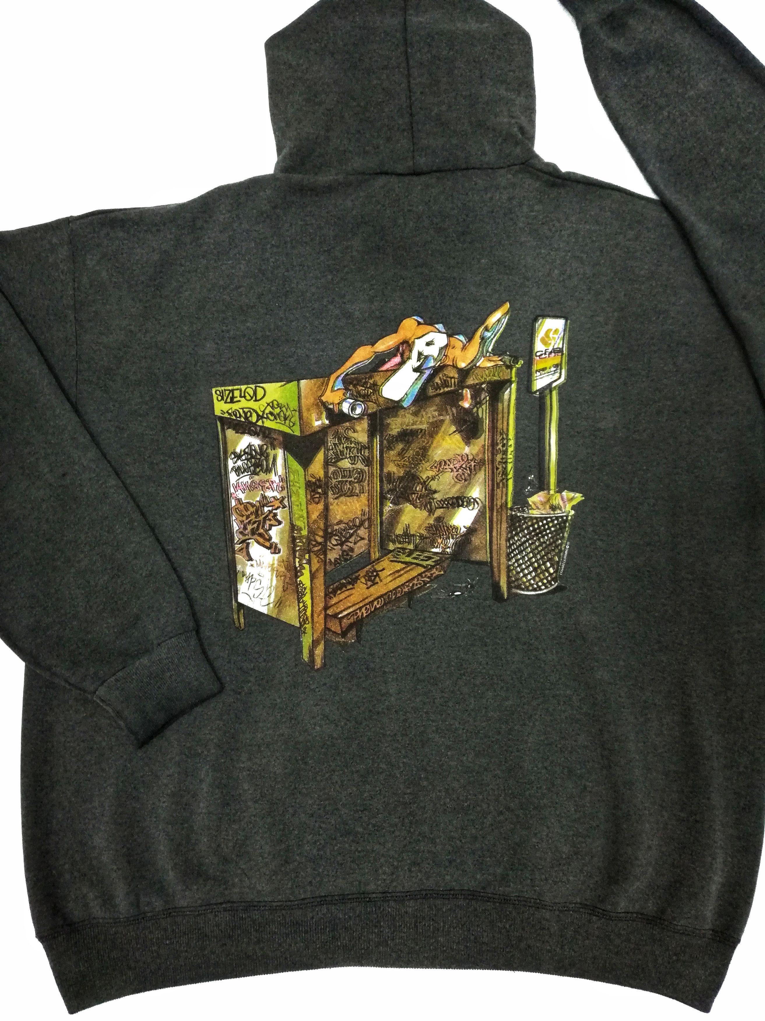 Cartoon Network × Other 🔥Vintage 1993🇺🇲CONART hoodie Hip Hop Rap Gangsta Grafity Size US XL / EU 56 / 4 - 2 Thumbnail