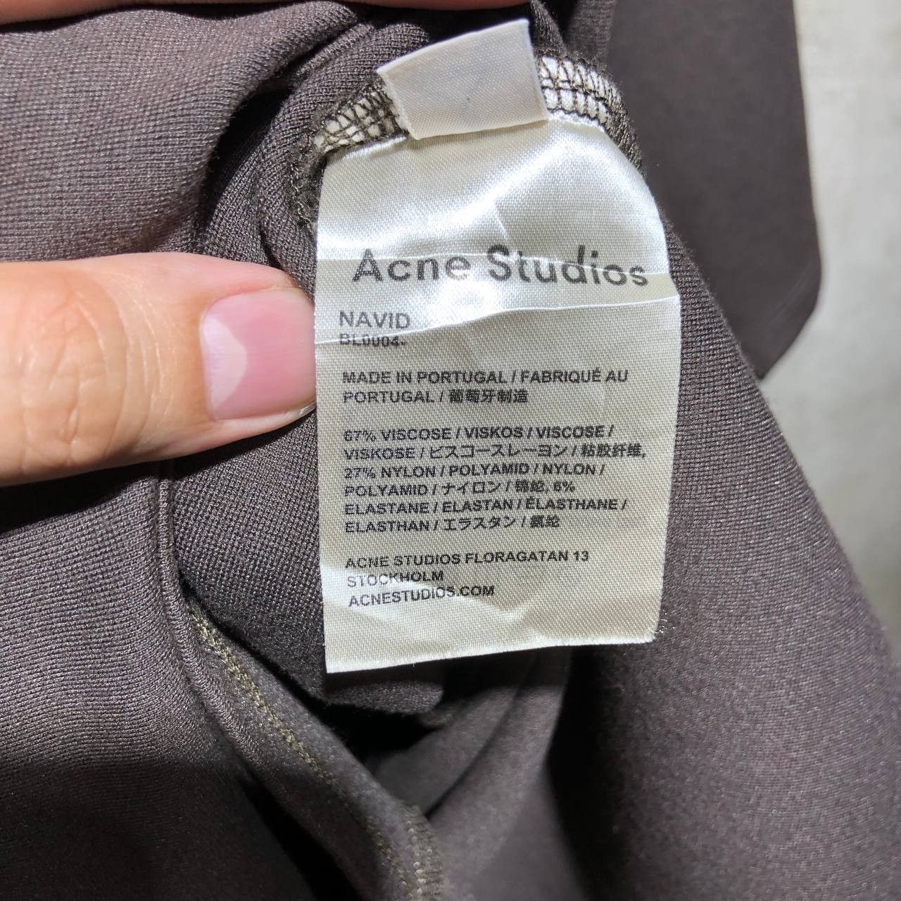 Acne Studios Acne Studios Logo neck tee Size US M / EU 48-50 / 2 - 8 Thumbnail