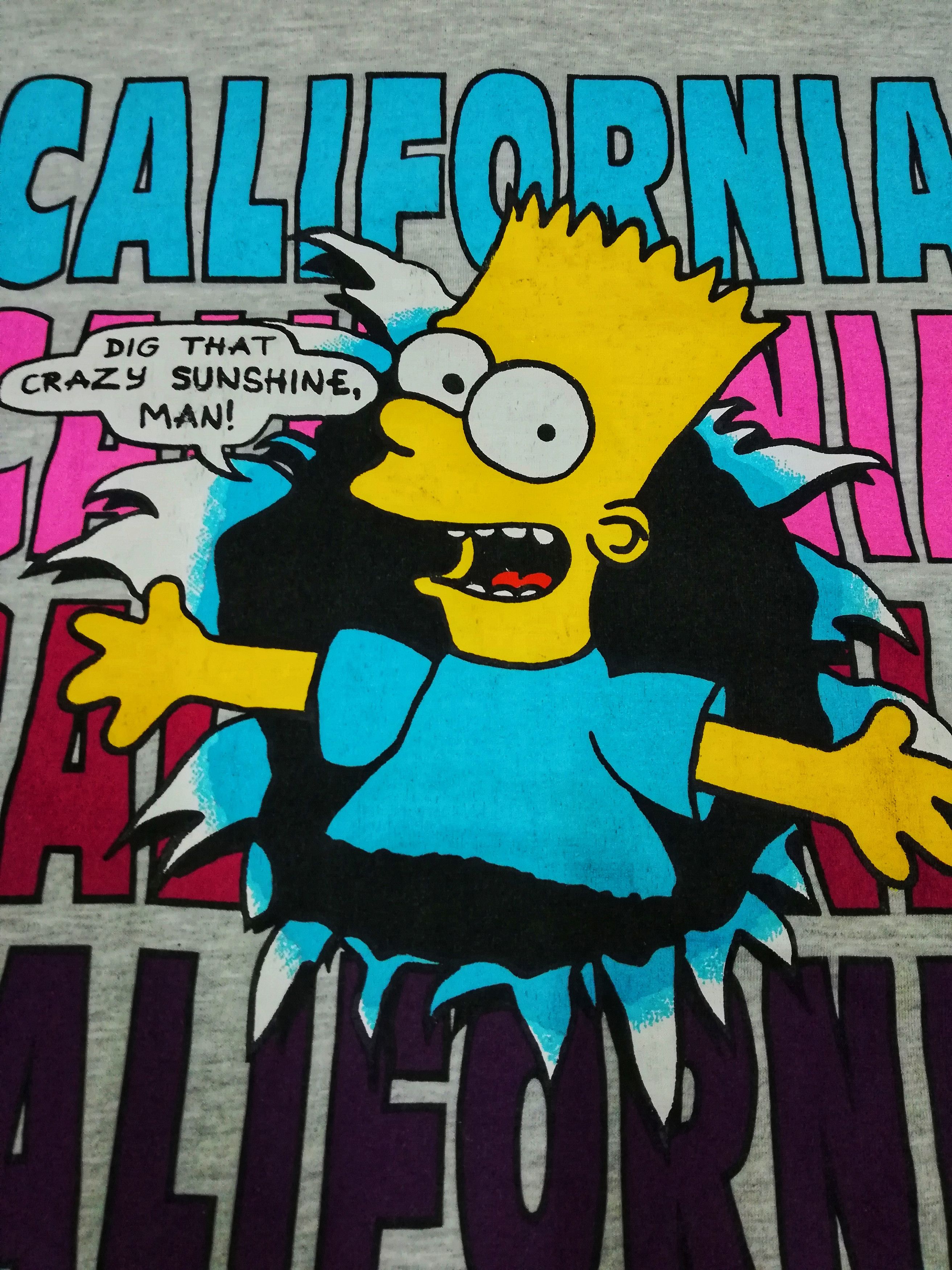 The Simpsons × Vintage 🔥Bart Simpsons Vintage Shirt/Dig That Crazy Sunshine🔥 Size US L / EU 52-54 / 3 - 5 Thumbnail