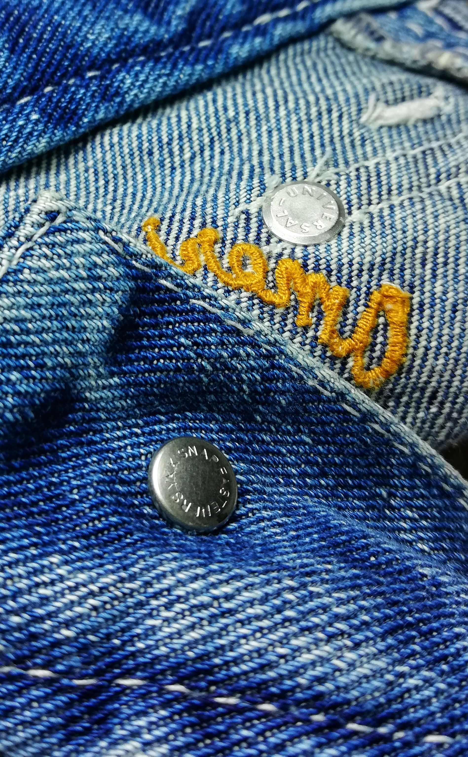 Japanese Brand 🔥Mind Of U.S.A Distressed Patchwork Carpenter Denim Pants Size US 30 / EU 46 - 15 Thumbnail