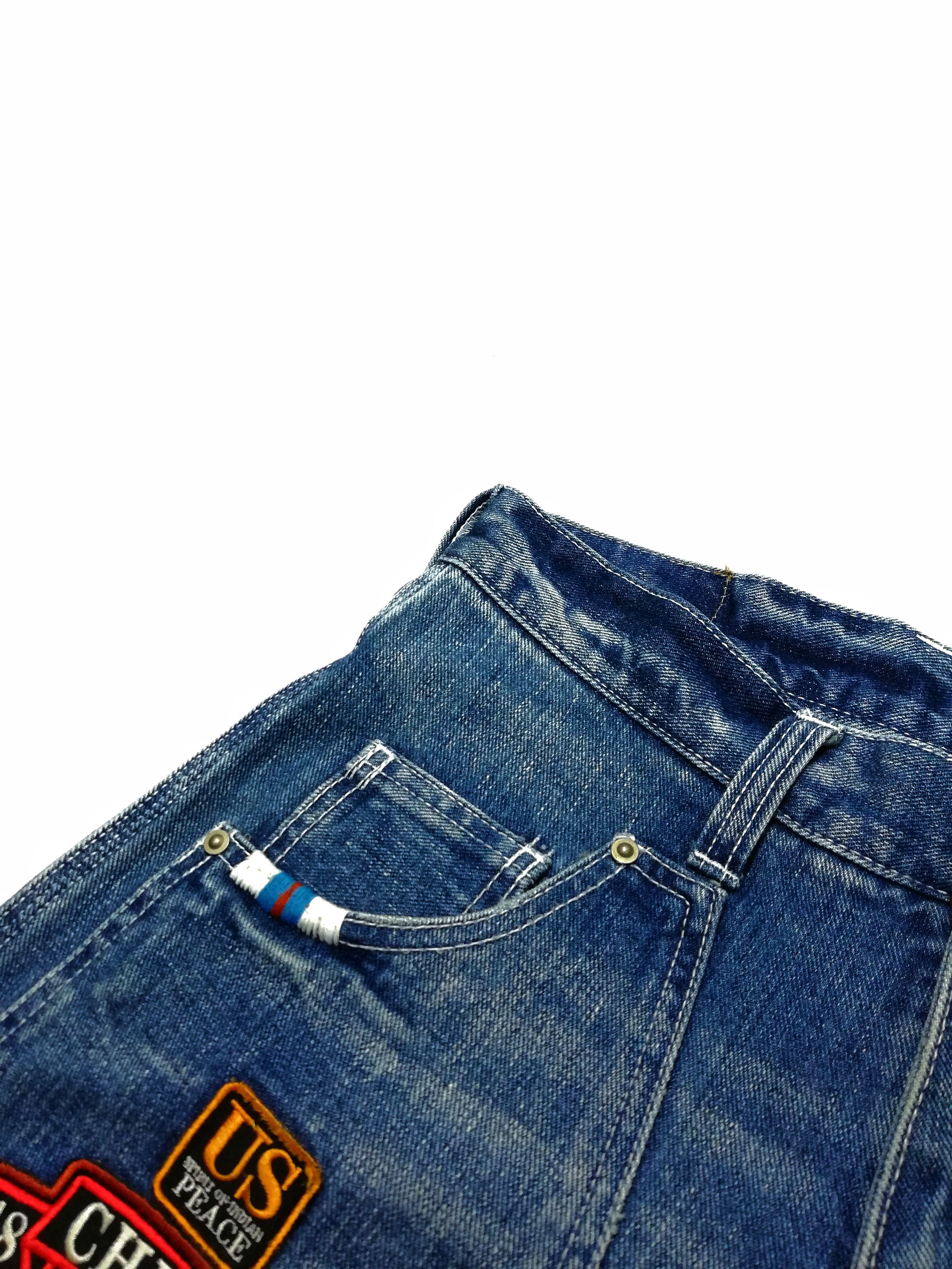 Japanese Brand 🔥Mind Of U.S.A Distressed Patchwork Carpenter Denim Pants Size US 30 / EU 46 - 9 Thumbnail
