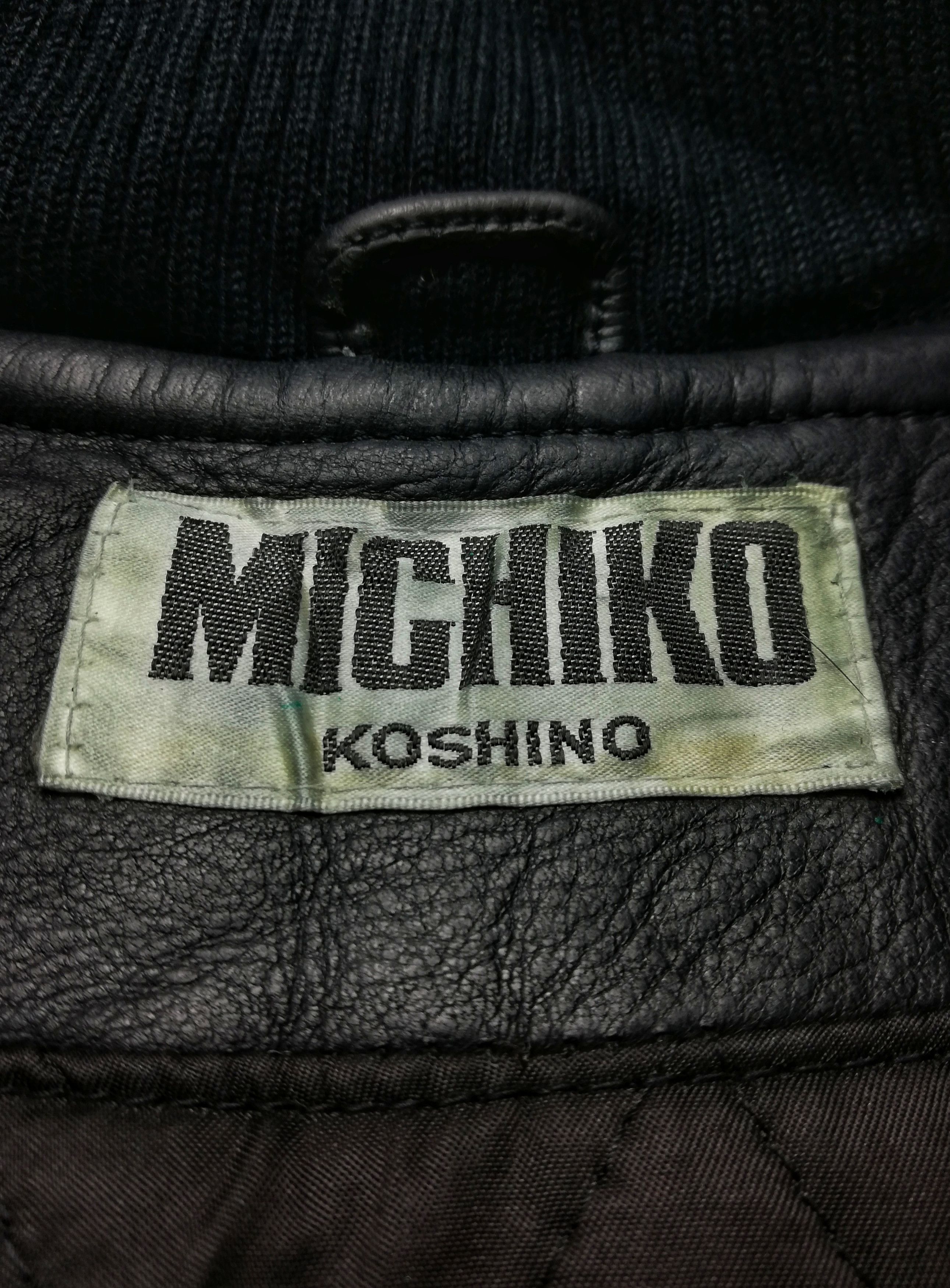 Michiko Koshino × Michiko Koshino London 🔥GRAIL Iconic Michiko Koshino ♠️ Bomber Leather Jacket Size US M / EU 48-50 / 2 - 16 Thumbnail