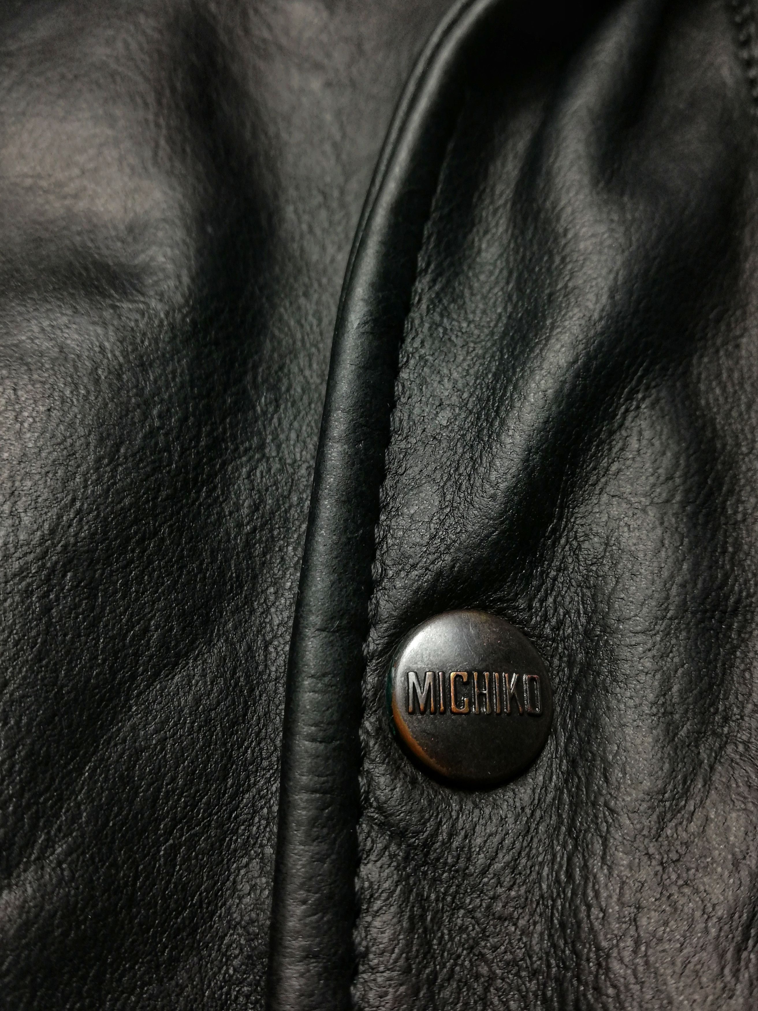 Michiko Koshino × Michiko Koshino London 🔥GRAIL Iconic Michiko Koshino ♠️ Bomber Leather Jacket Size US M / EU 48-50 / 2 - 14 Thumbnail