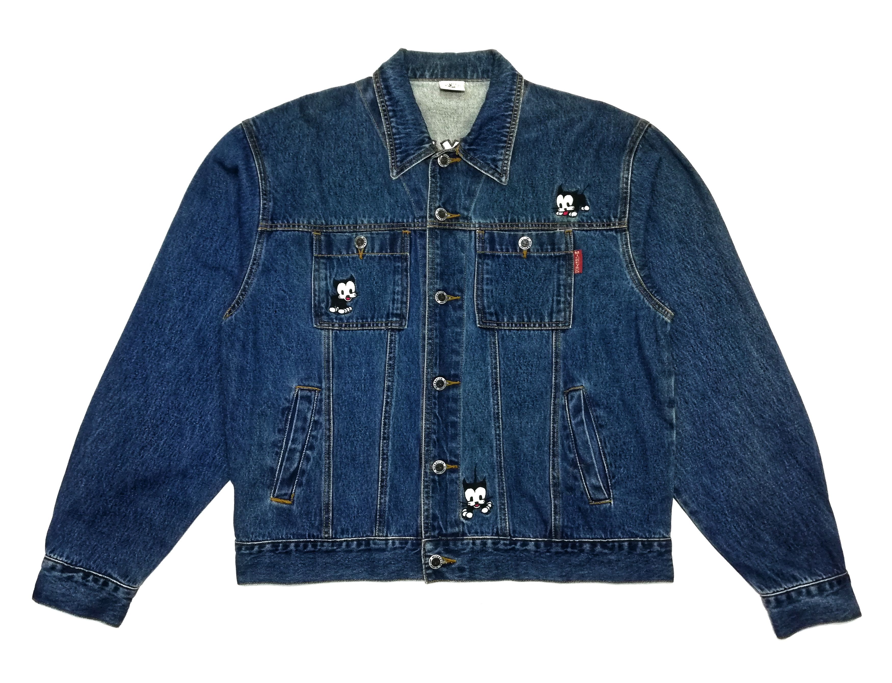Mickey & Co. × Mickey Mouse 🔥Micky Mouse Big Logo Mickey's Pal Pluto Denim Jacket Size US L / EU 52-54 / 3 - 5 Thumbnail