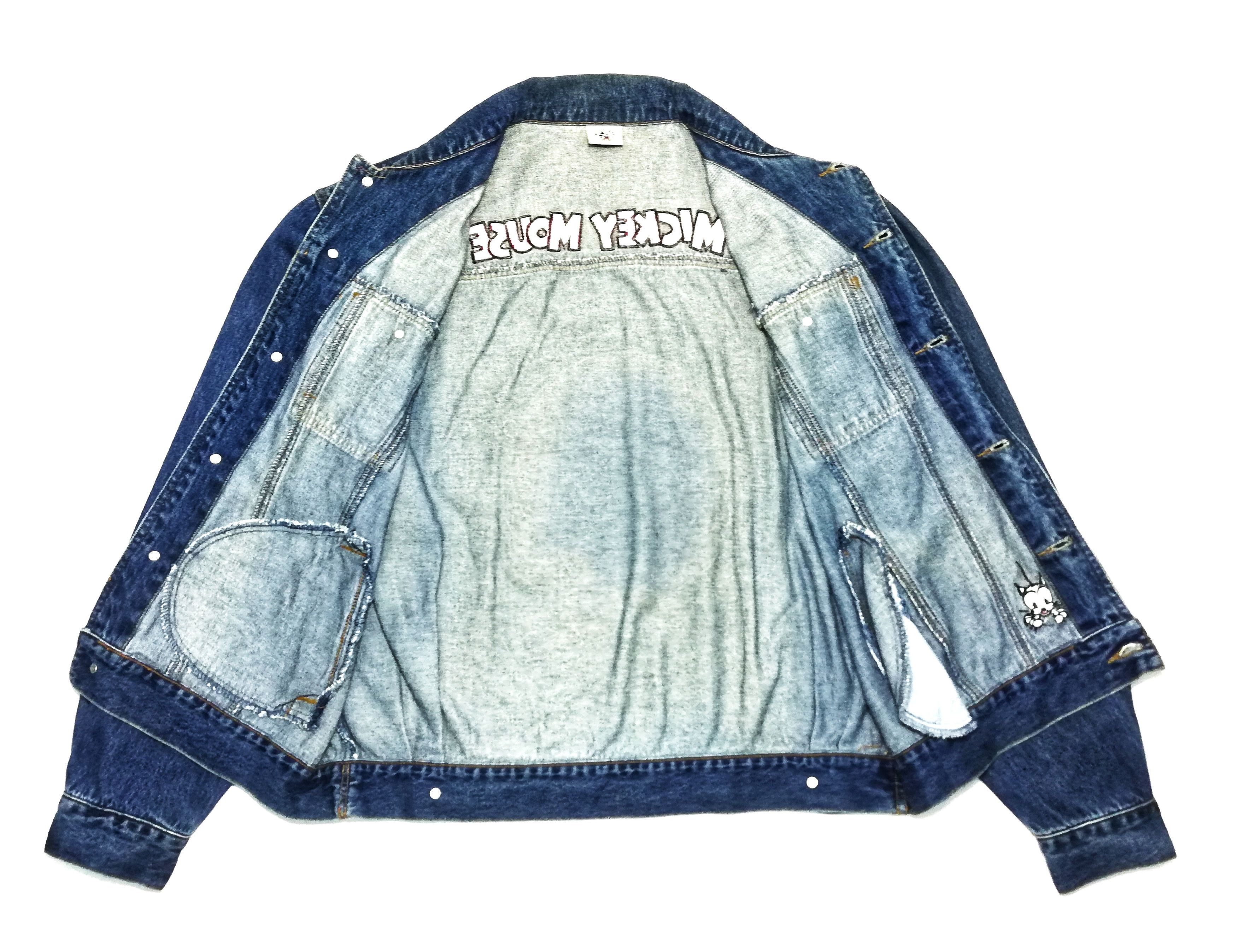 Mickey & Co. × Mickey Mouse 🔥Micky Mouse Big Logo Mickey's Pal Pluto Denim Jacket Size US L / EU 52-54 / 3 - 9 Thumbnail