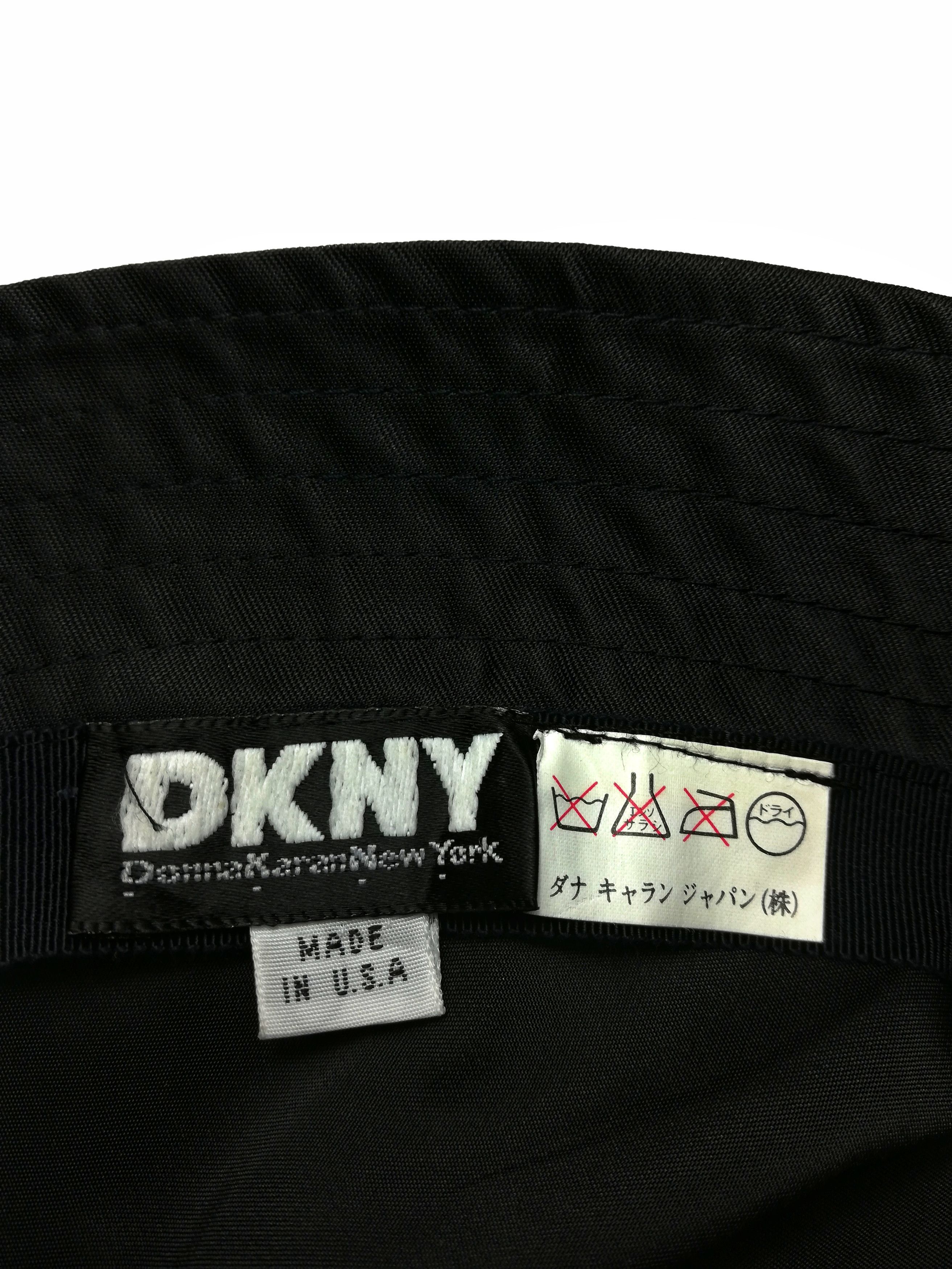 DKNY × Vintage 🔥Donnak Karan New York 🇺🇲 Black Shining Nylon Bucket Hat Size ONE SIZE - 10 Thumbnail