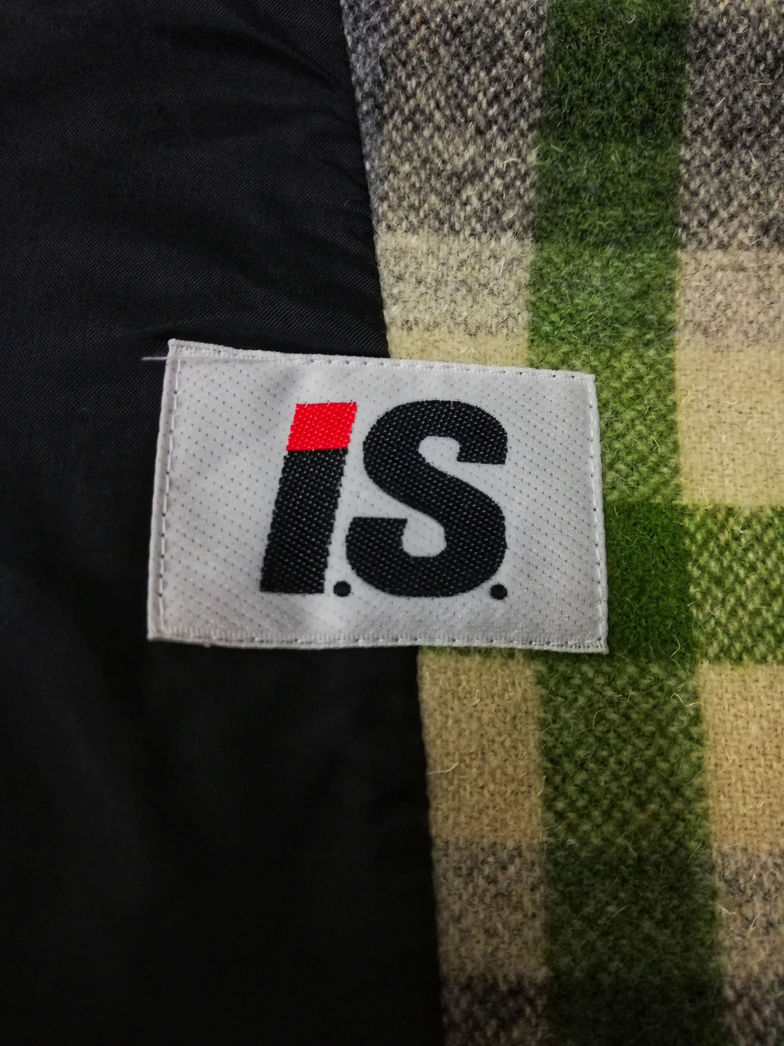 Issey Miyake 🔥Archival 80's I.S Checkered Green Wool Vest Jacket🔥 Size US S / EU 44-46 / 1 - 8 Thumbnail