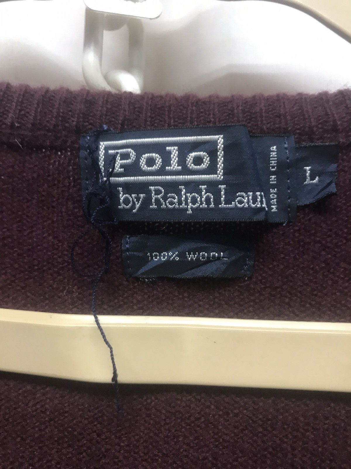 Polo Ralph Lauren Polo Ralph Lauren vneck small logo wool knit sweatshirt Size US M / EU 48-50 / 2 - 4 Thumbnail