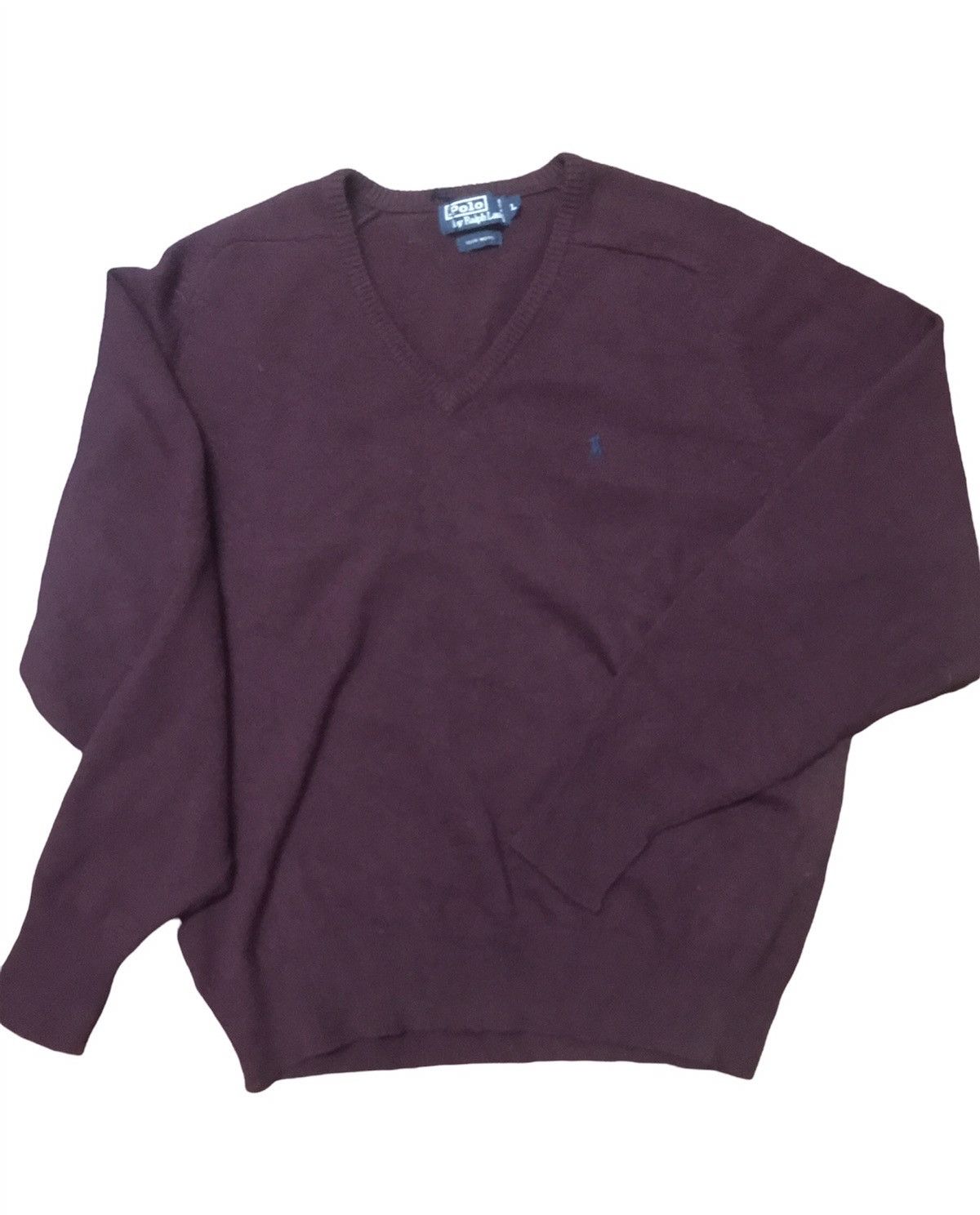 Polo Ralph Lauren Polo Ralph Lauren vneck small logo wool knit sweatshirt Size US M / EU 48-50 / 2 - 1 Thumbnail