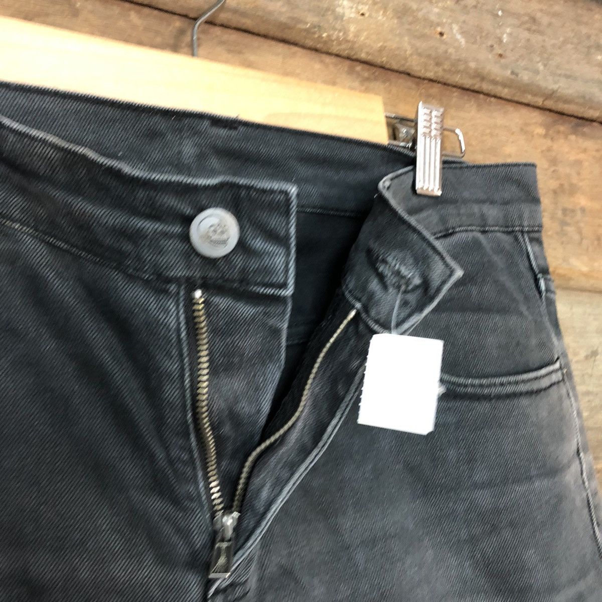 Cheap Monday DL Cheap Monday faded Black distressed denim Pants #4601 Size US 30 / EU 46 - 8 Thumbnail