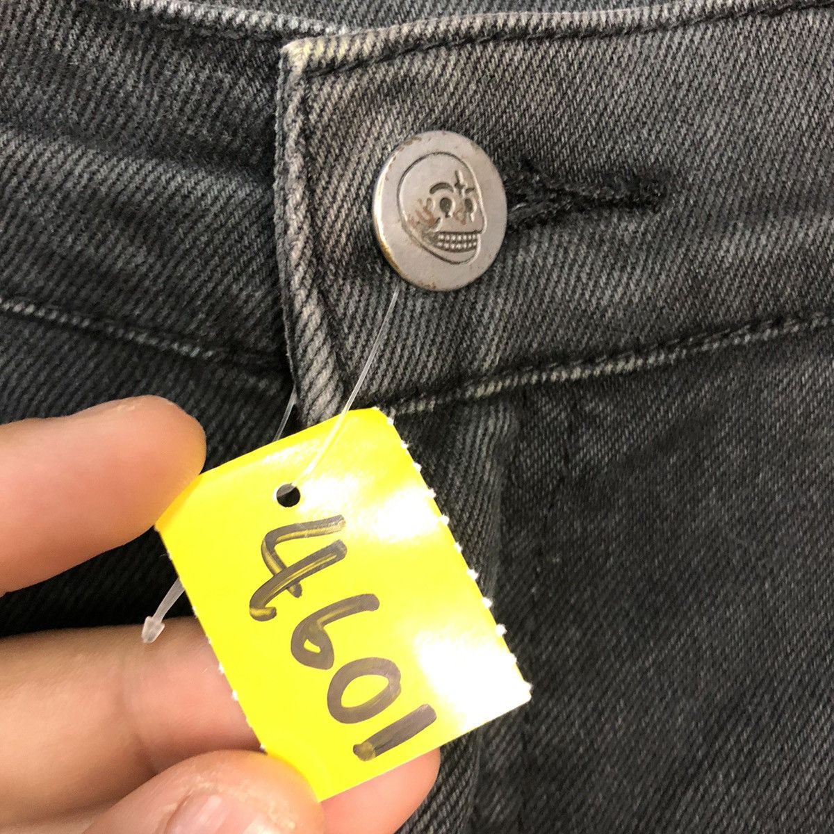Cheap Monday DL Cheap Monday faded Black distressed denim Pants #4601 Size US 30 / EU 46 - 7 Thumbnail