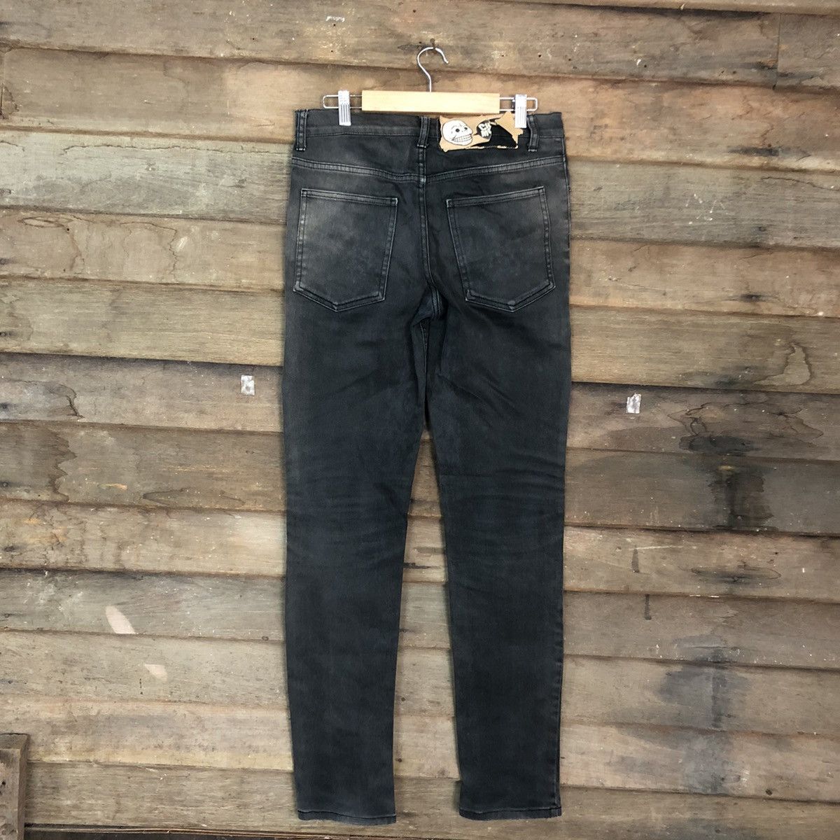 Cheap Monday DL Cheap Monday faded Black distressed denim Pants #4601 Size US 30 / EU 46 - 10 Thumbnail